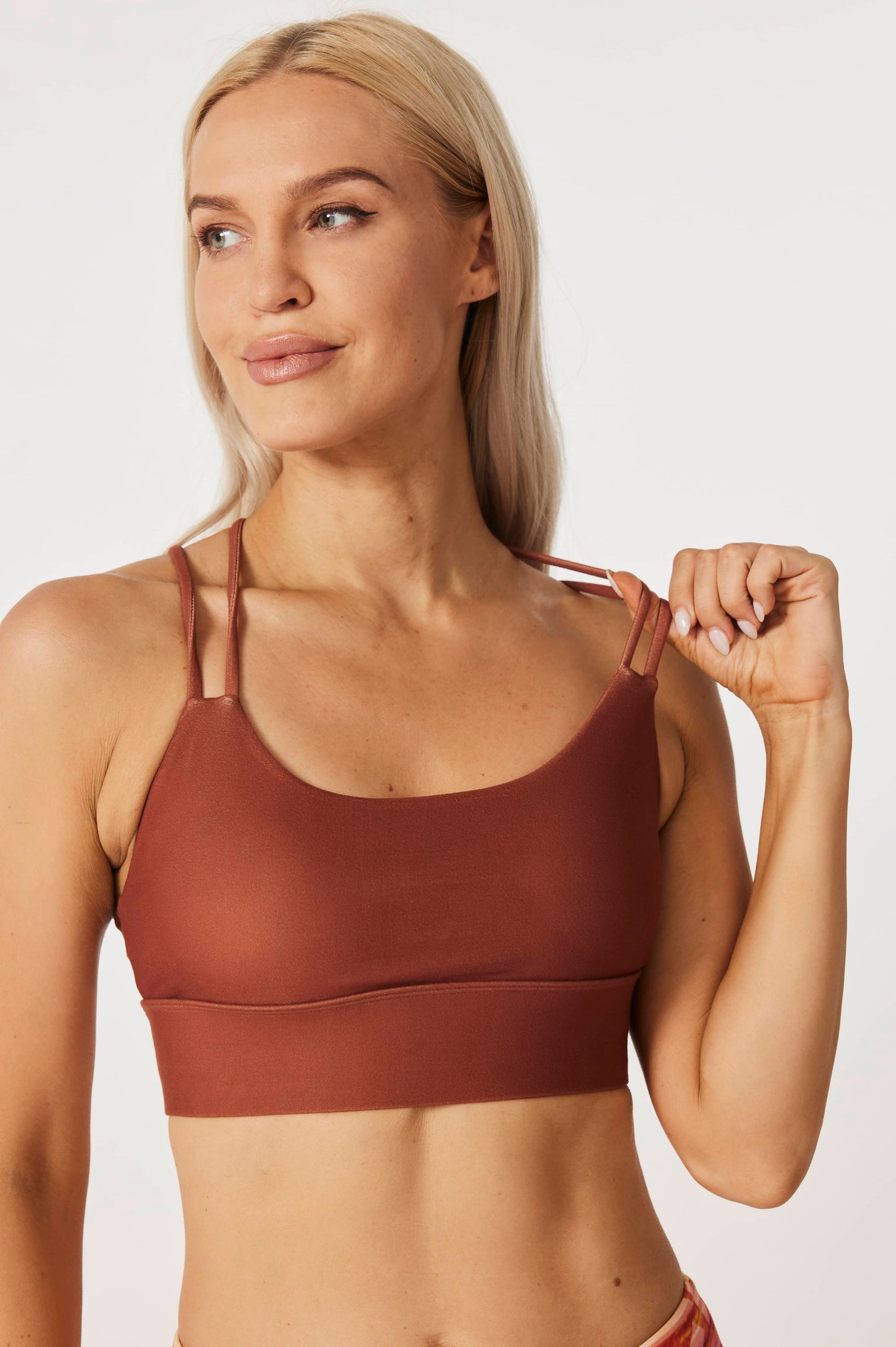 Red Maple Strappy Sports Bra