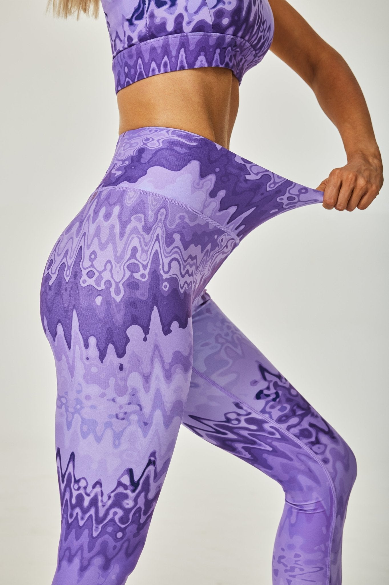 Aqua High - waisted Leggings - MYSILVERWIND