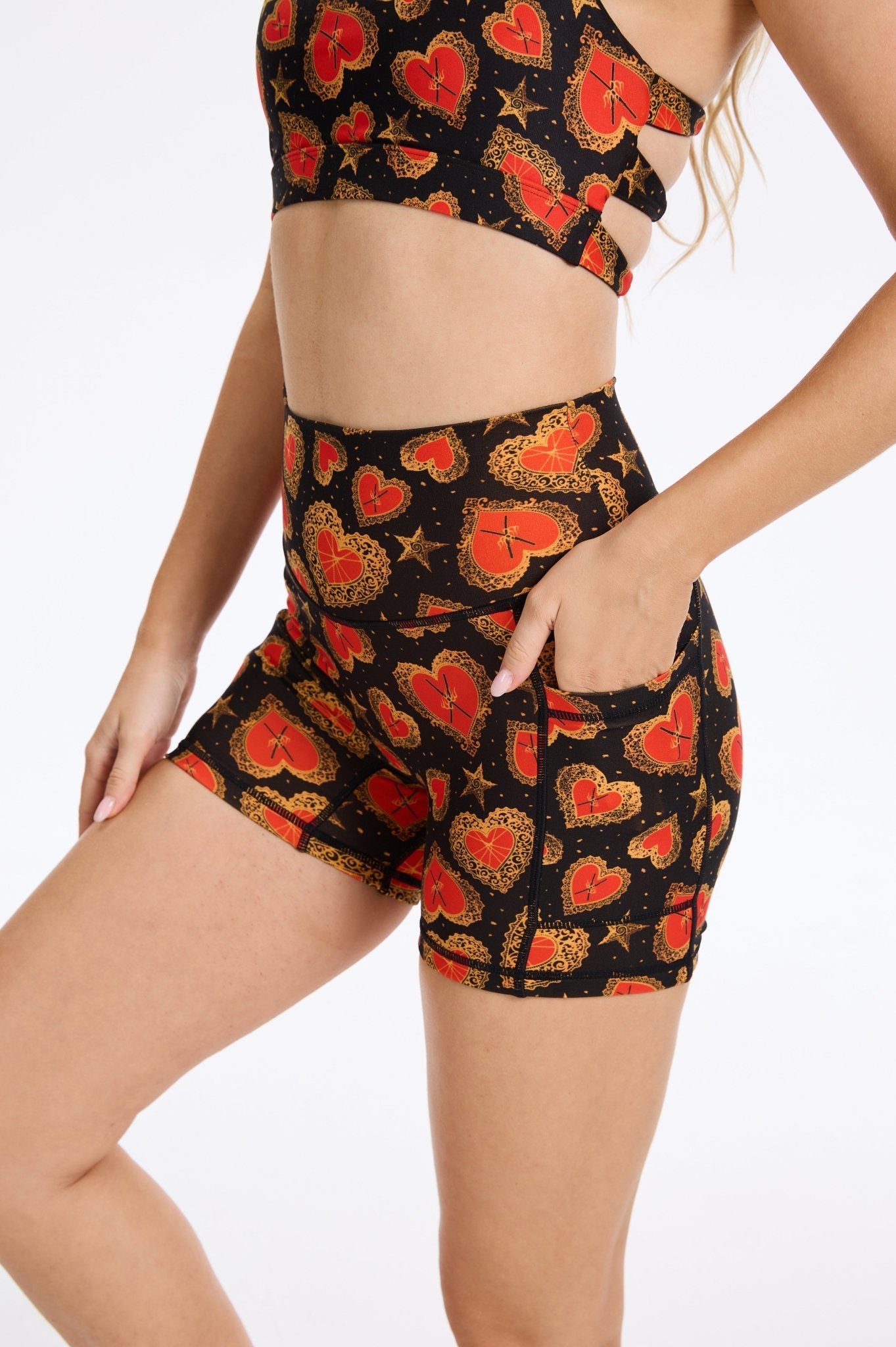 Chrome Hearts High - Waisted Shorts With Pockets - MYSILVERWIND