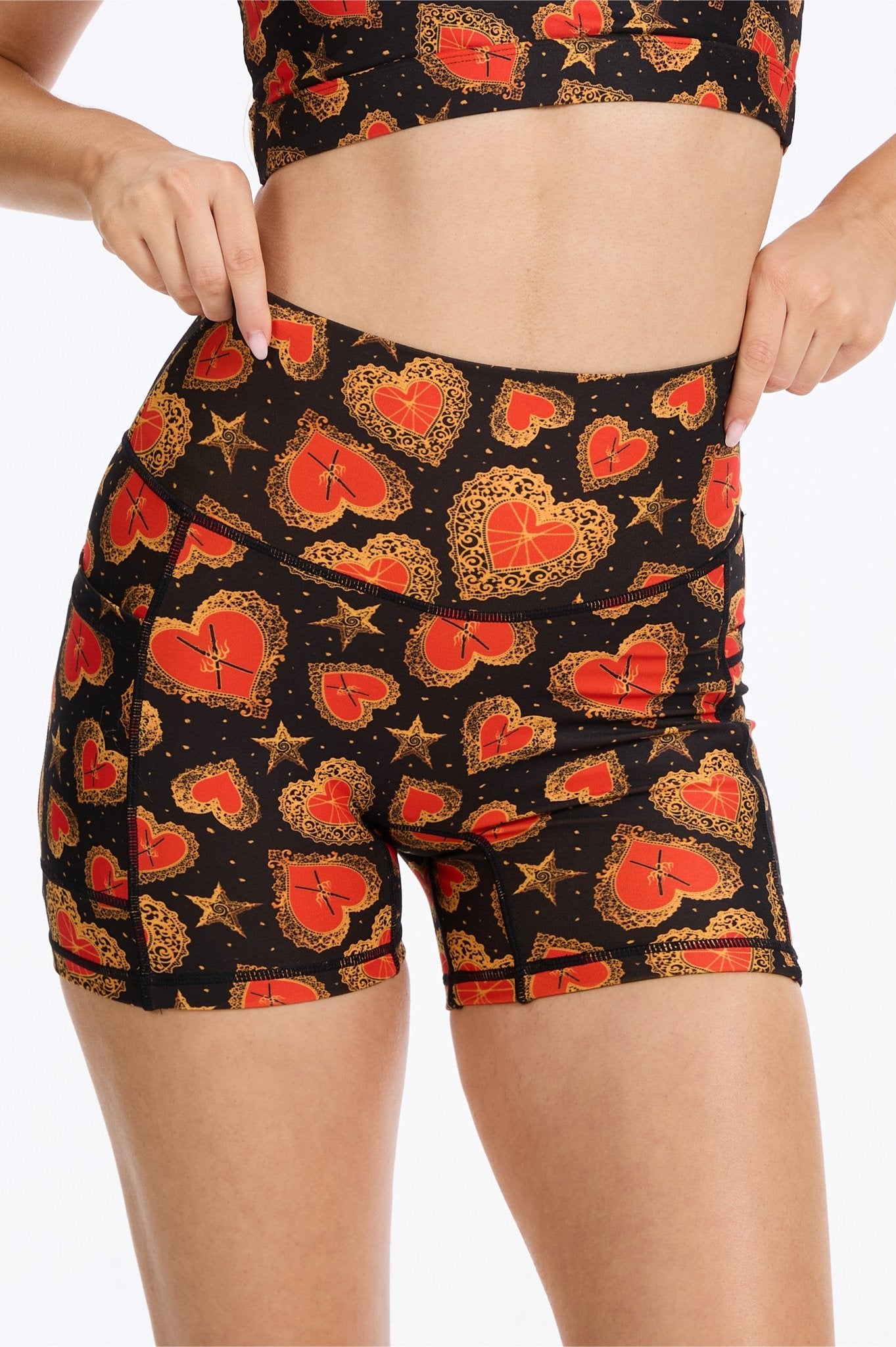 Chrome Hearts High - Waisted Shorts With Pockets - MYSILVERWIND