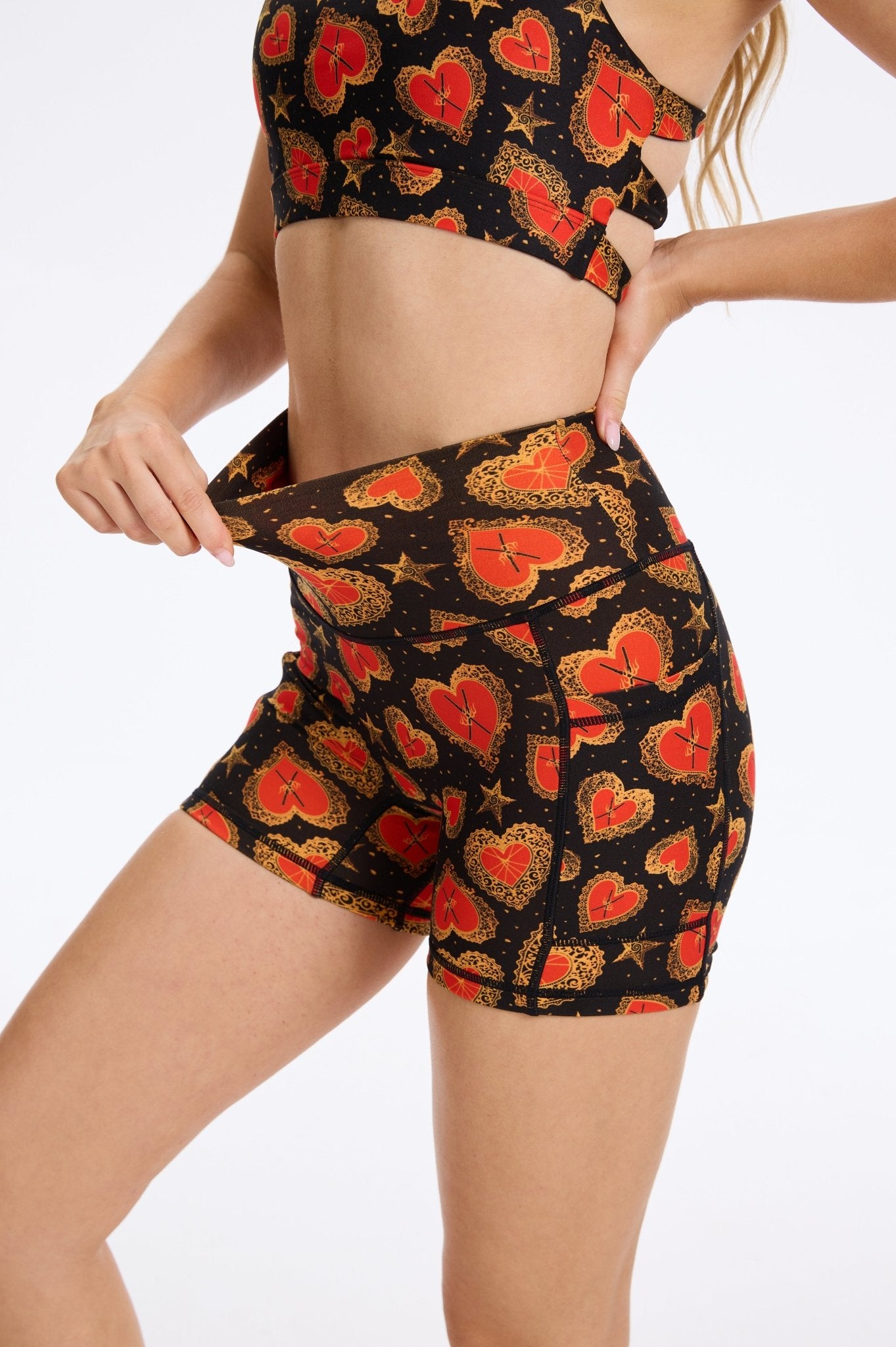 Chrome Hearts High - Waisted Shorts With Pockets - MYSILVERWIND