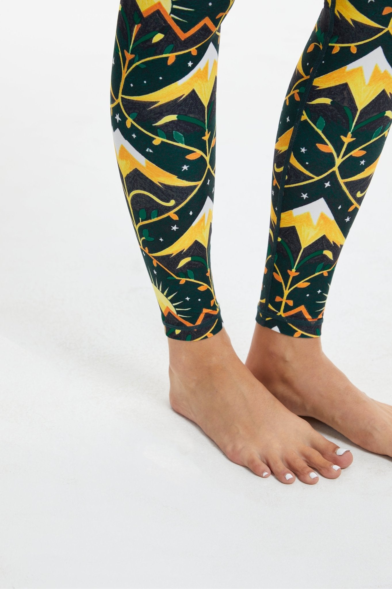 Emerald Peak High - Waisted Leggings - MYSILVERWIND