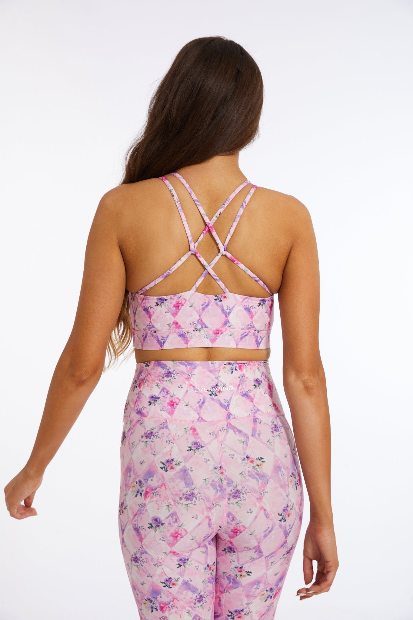 Gentle Criss - Cross Pink Rose Tank Top Bra - MYSILVERWIND