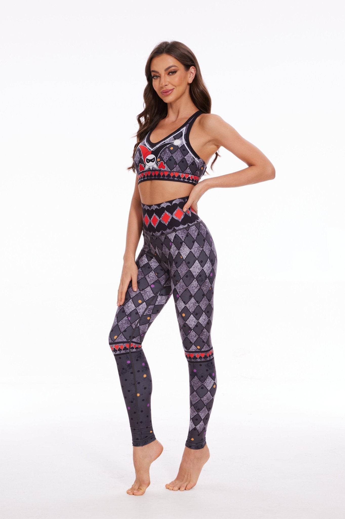 Ghostly Labyrinth V - shape Strappy Sports Bra - MYSILVERWIND