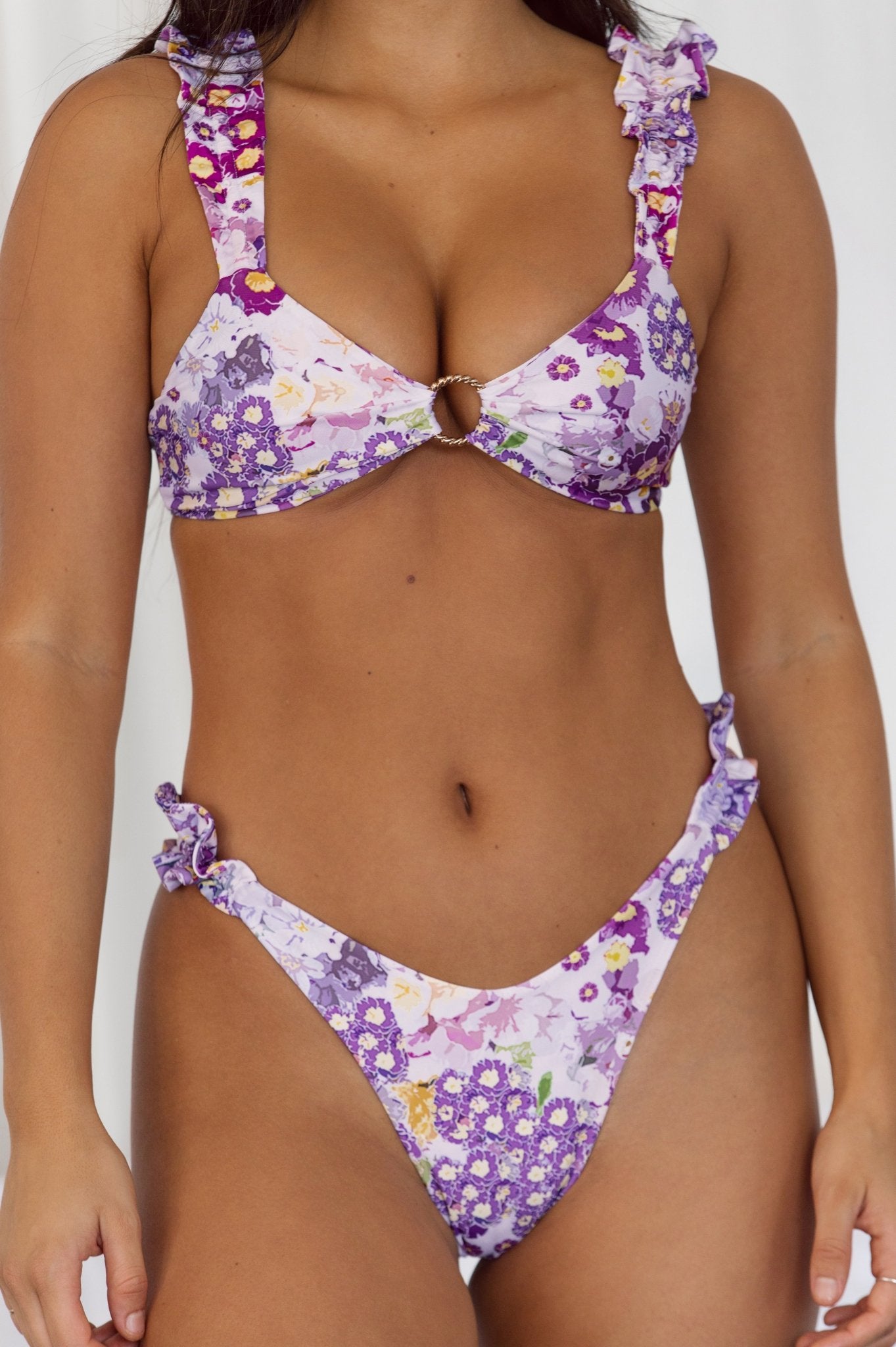 Lea Ruffled Bikini Top/Bottom - MYSILVERWIND