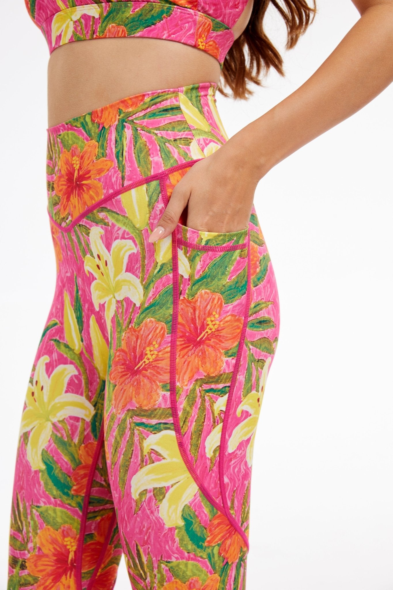 Lily High - Waisted Leggings With Pockets - MYSILVERWIND