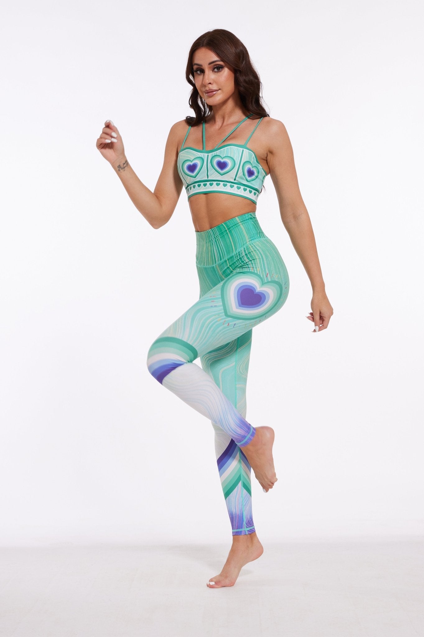 Love Bridge V - shape Strappy Sports Bra - MYSILVERWIND