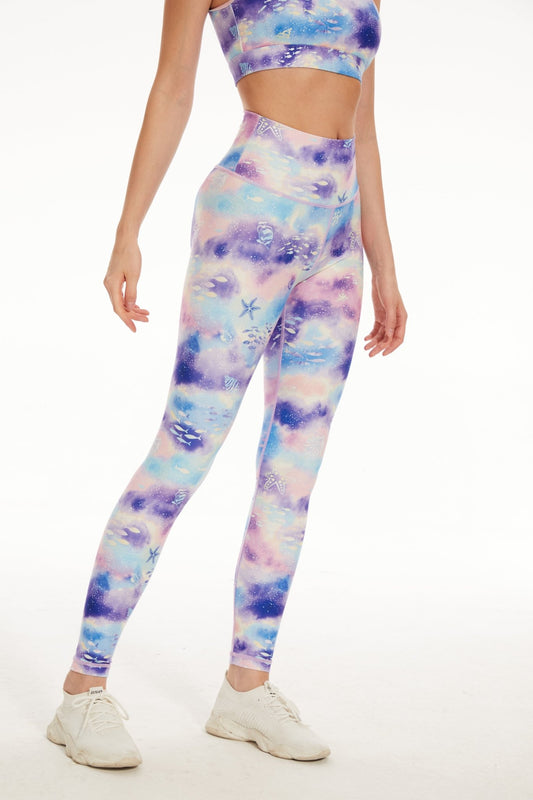Marine Wonder High - waisted Leggings - MYSILVERWIND