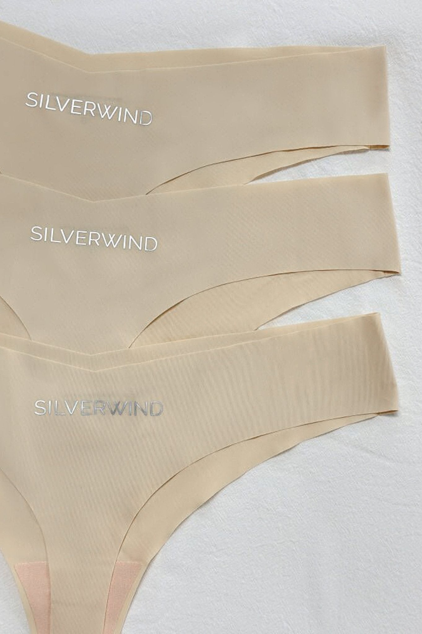 No VPL - Women Training Nude Thong Underwear 3 Pack - MYSILVERWIND