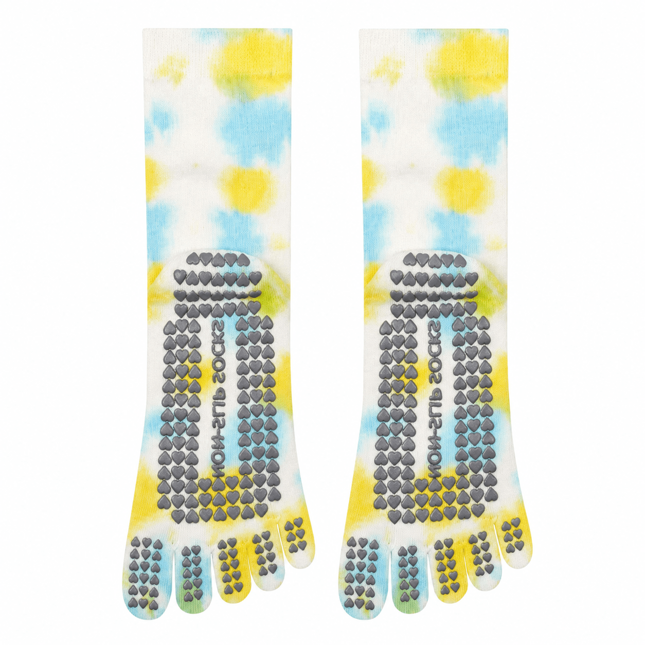 Pastel Tie - Dye Five - Toe Yoga Socks - MYSILVERWIND