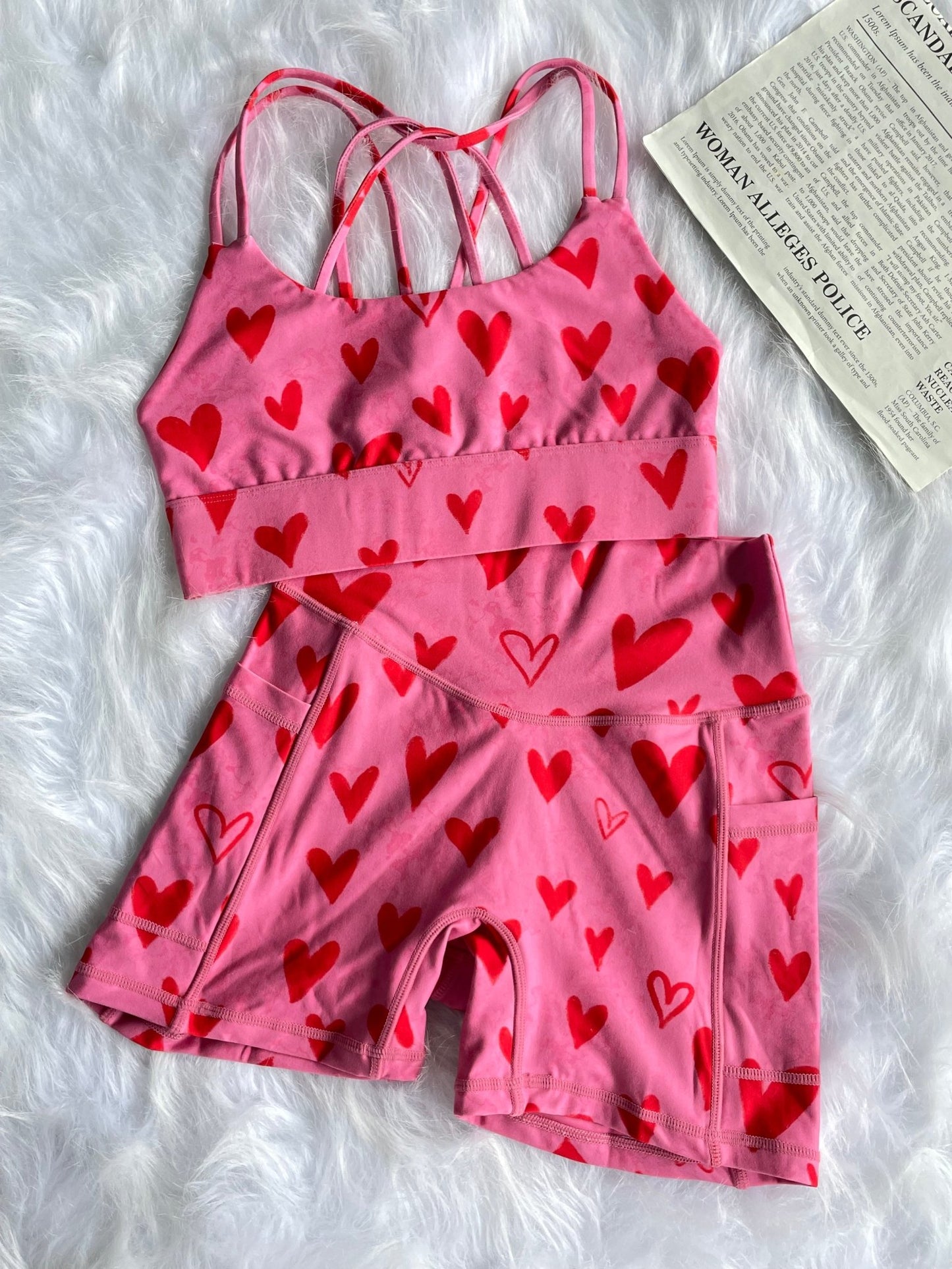 Pink Heart Limited Workout Set - MYSILVERWIND