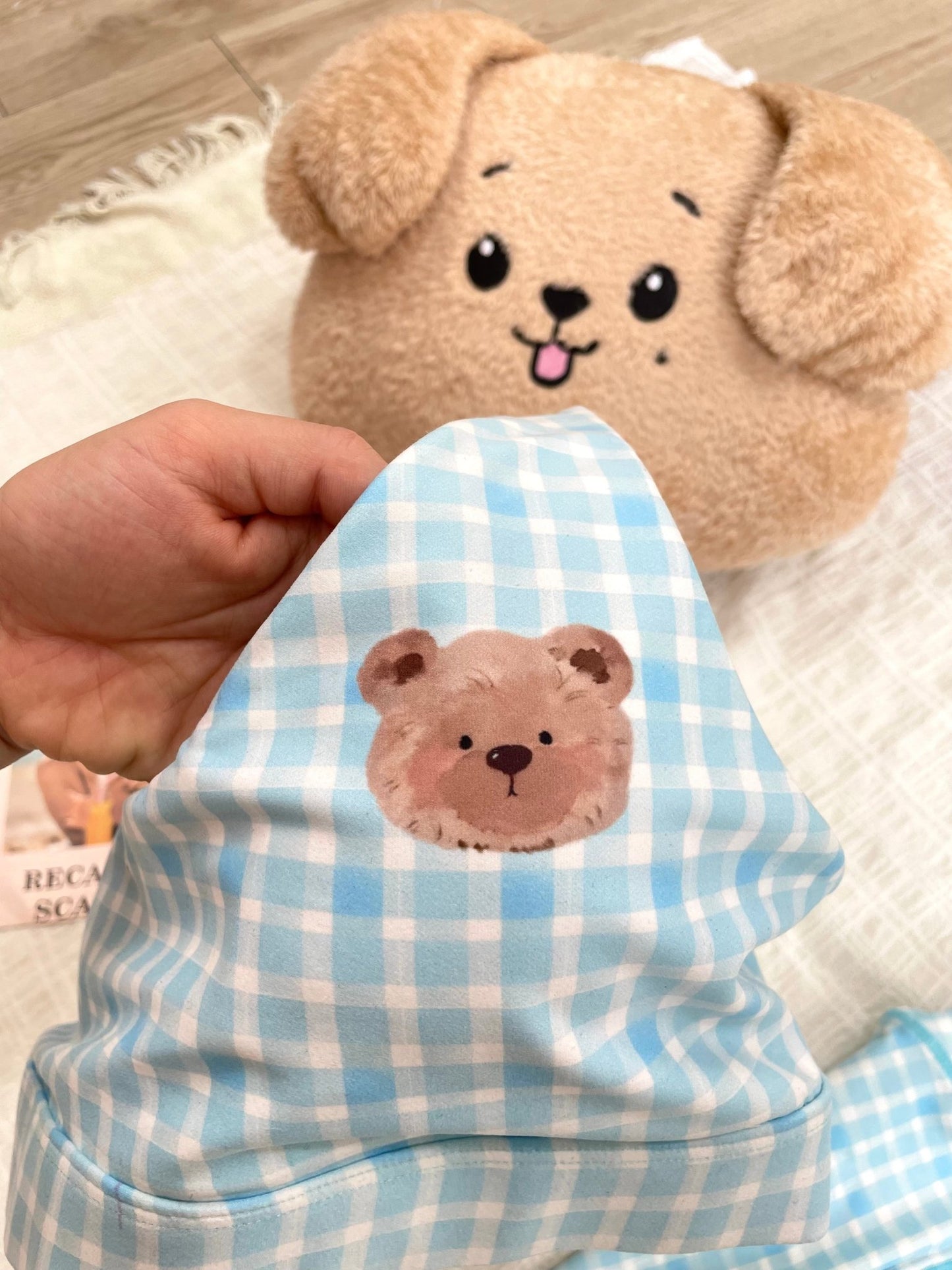 *Pre - Order* Blue Gingham Bear Limited Workout Set - MYSILVERWIND