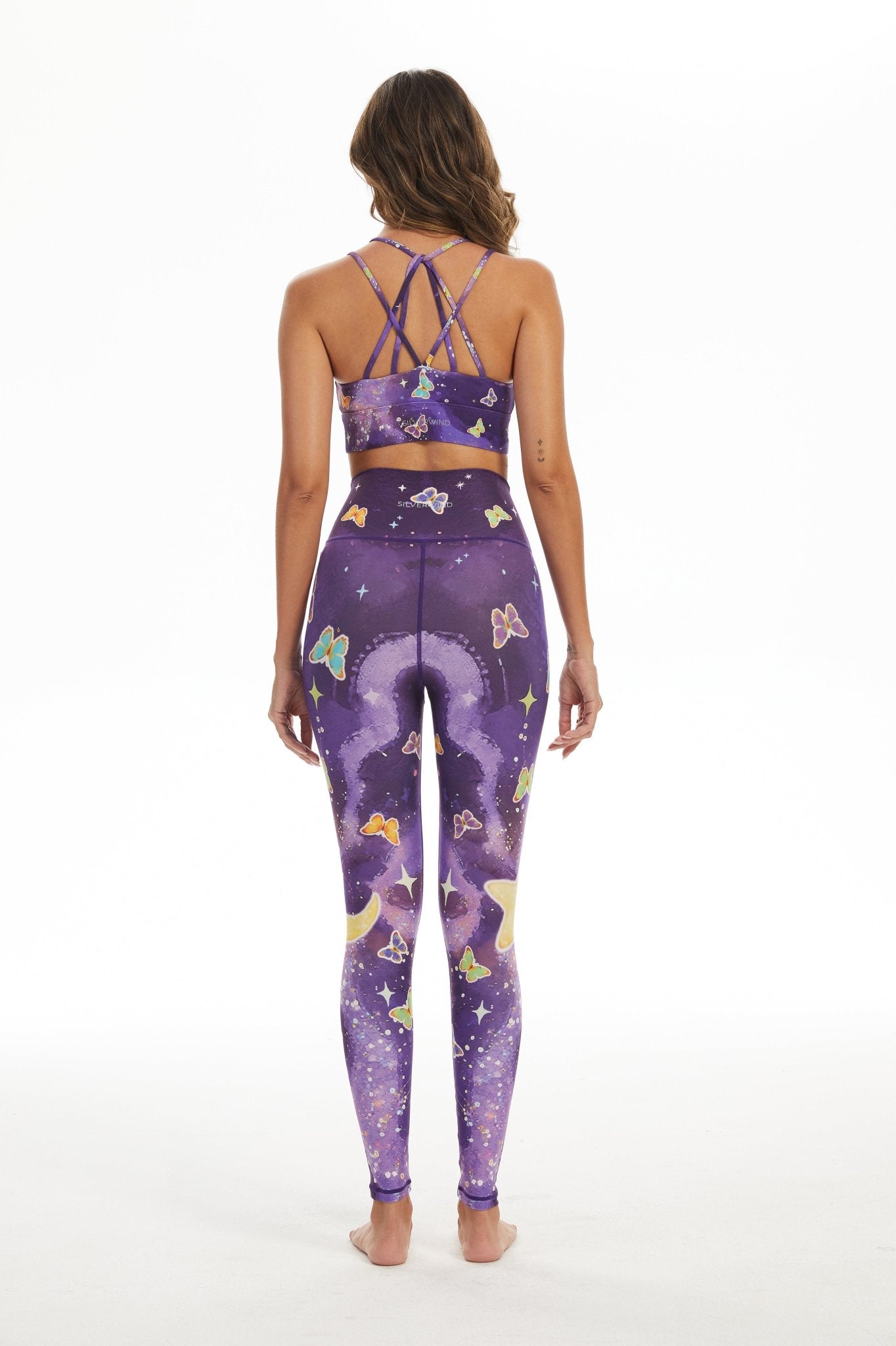 *Pre - Order* Cosmic Butterfly Strappy Sports Bra - MYSILVERWIND
