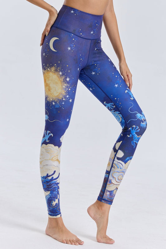 *Pre-Order* Dragon Tide High-waisted Leggings - MYSILVERWIND