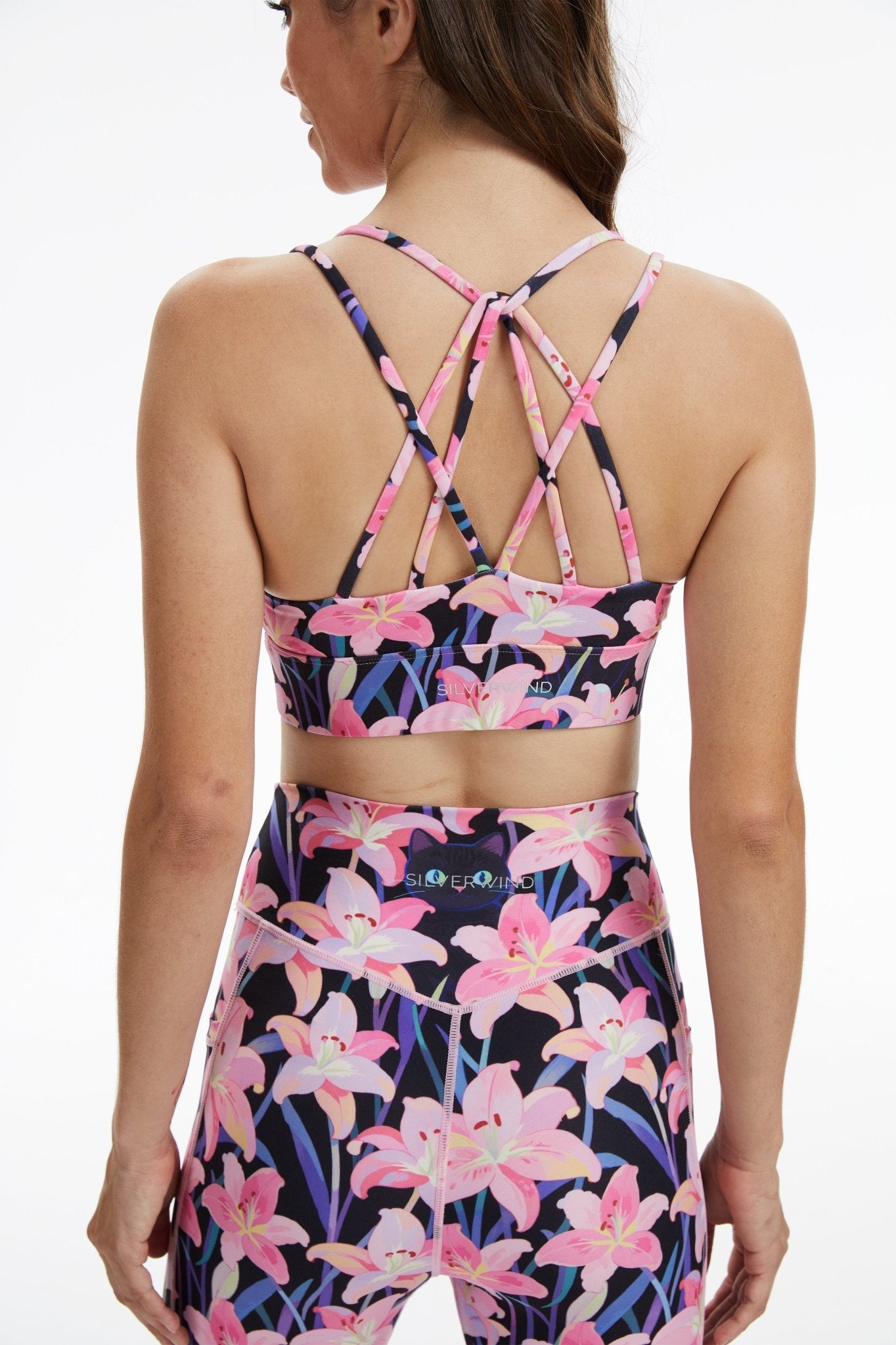 *Pre - Order* Enchanted Lily Cat Strappy Sports Bra - MYSILVERWIND