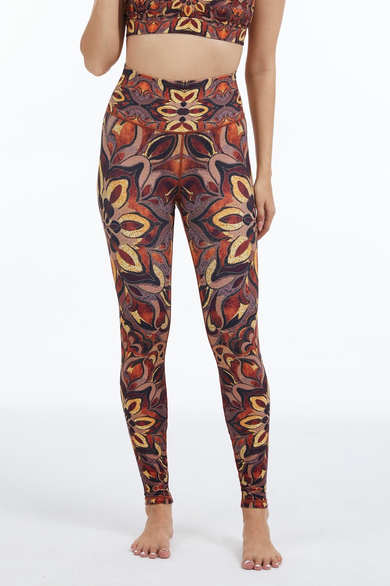 *Pre - Order* Glow Mandala High - Waisted Leggings - MYSILVERWIND