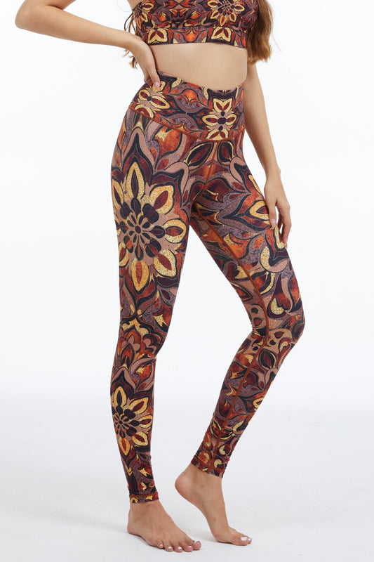 *Pre - Order* Glow Mandala High - Waisted Leggings - MYSILVERWIND