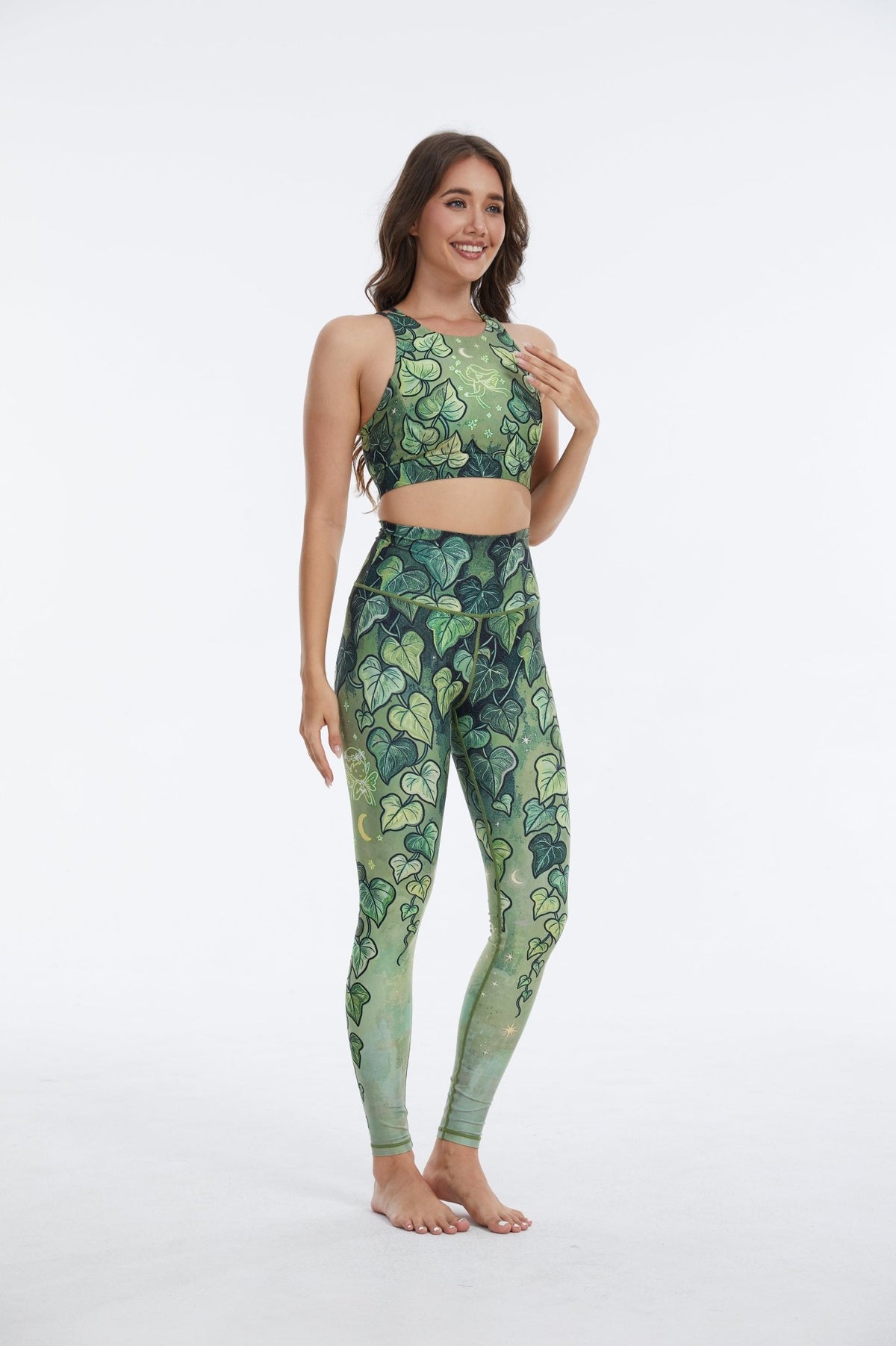 *Pre-Order* Heartleaf Forest High-waisted Leggings - MYSILVERWIND