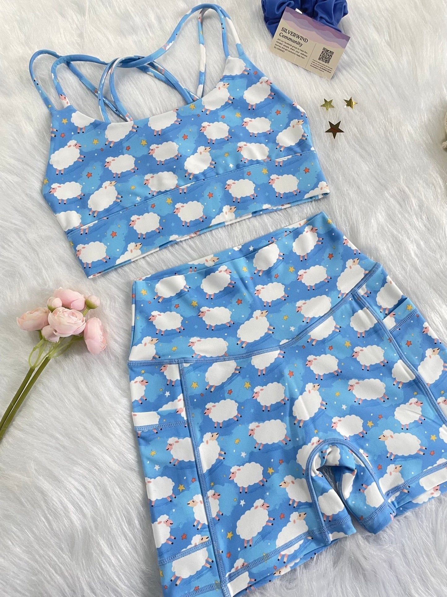 *Pre - Order* Star Sheep Limited Workout Set - Blue - MYSILVERWIND