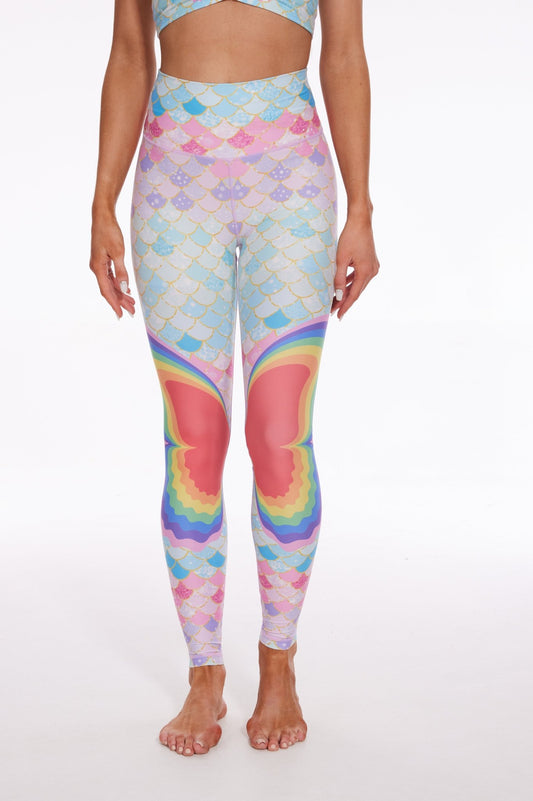 Pride Butterfly Wings Mermaid High - waisted Leggings - MYSILVERWIND