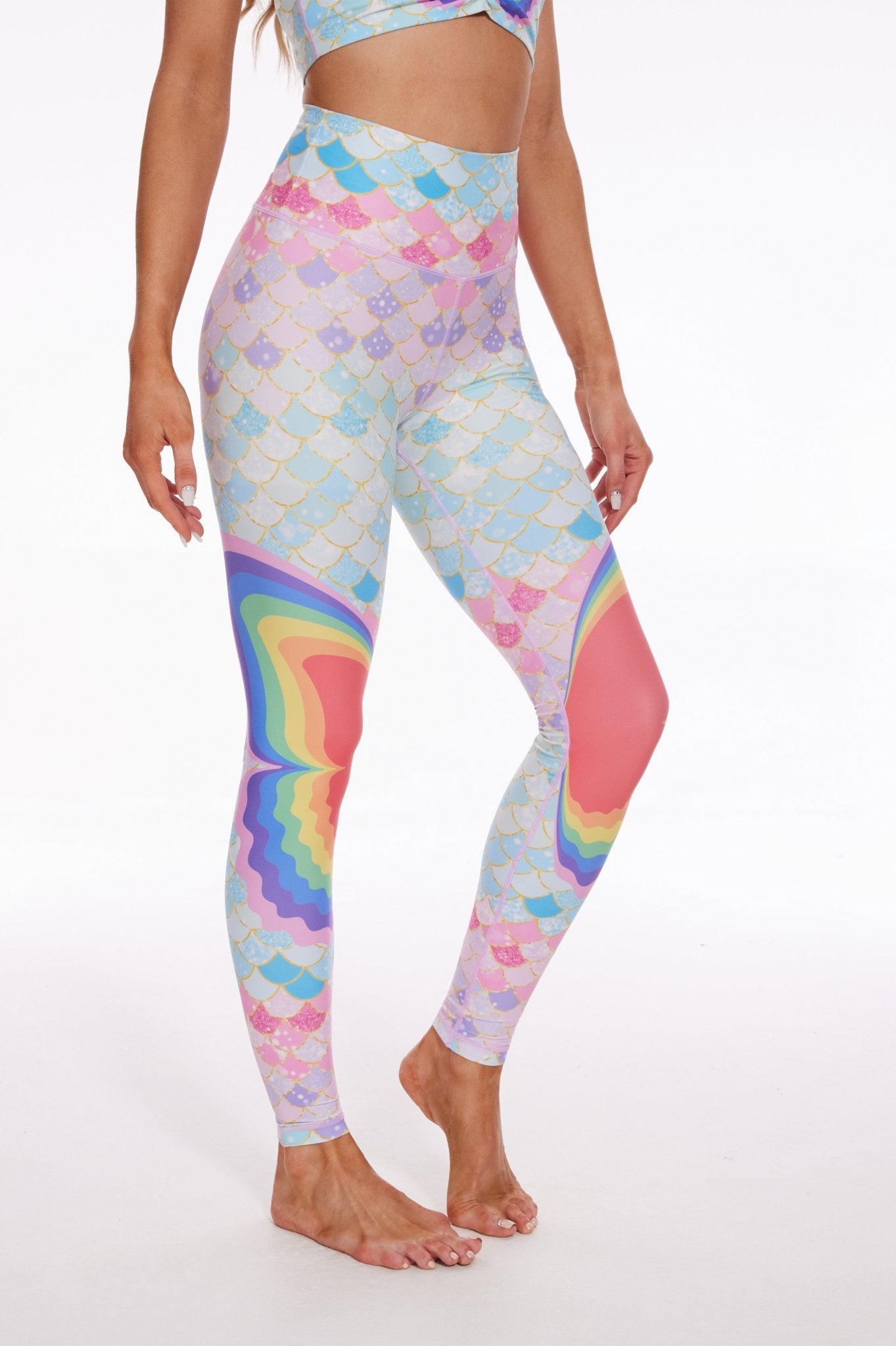 Pride Butterfly Wings Mermaid High - waisted Leggings - MYSILVERWIND
