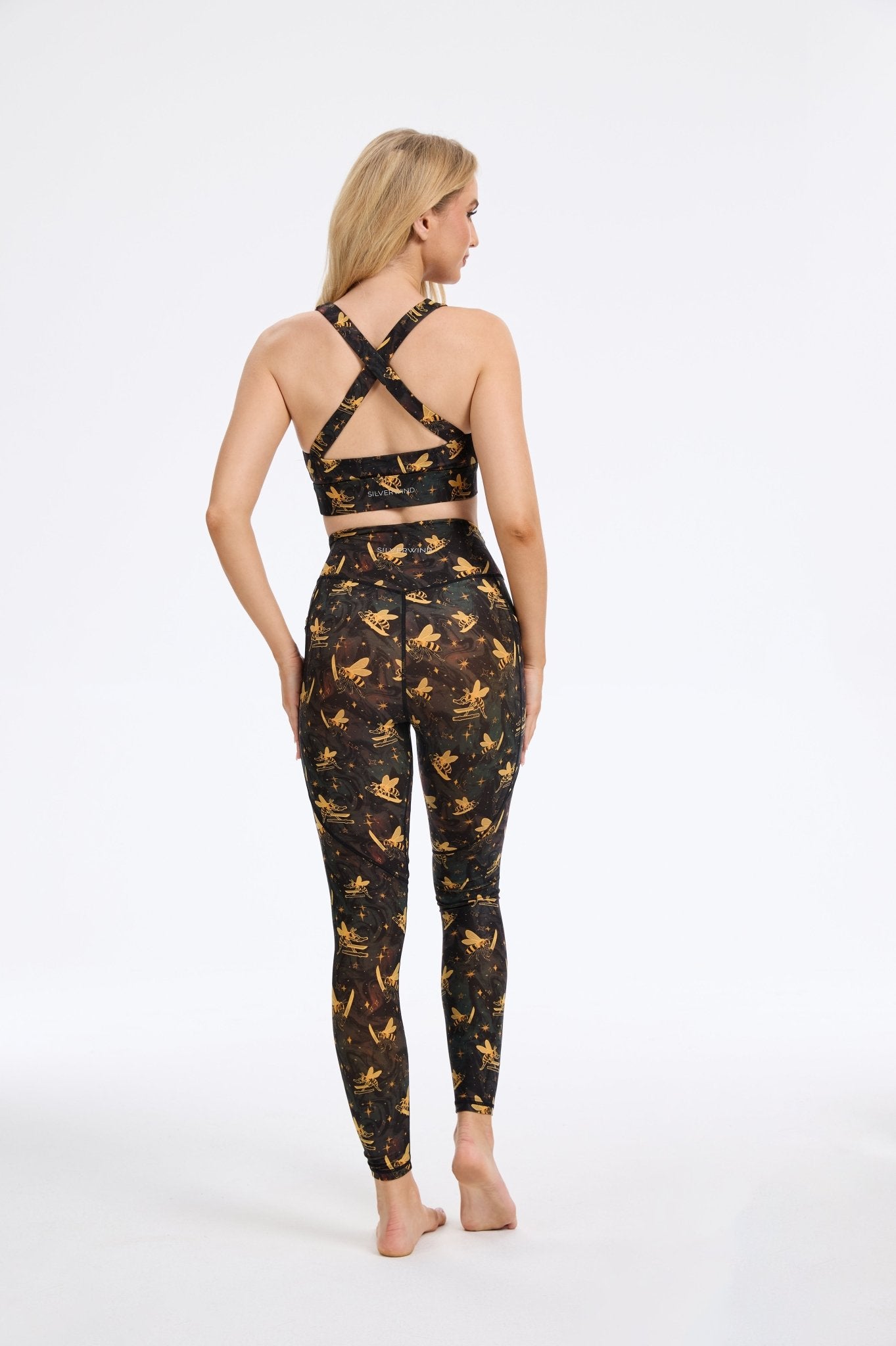 Queen Bee Cross Back Sports Bra - MYSILVERWIND