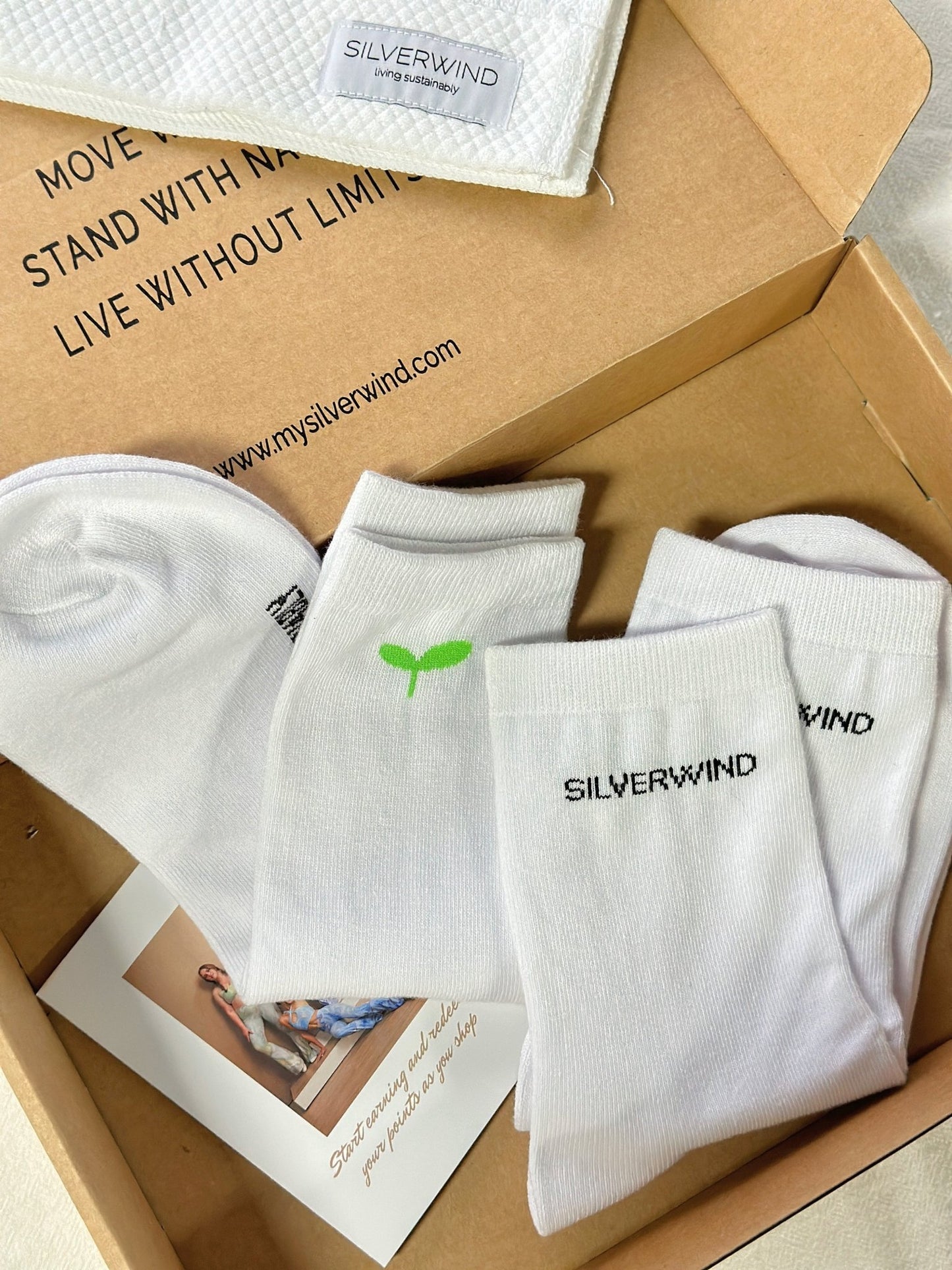 SILVERWIND White Crew Sock - MYSILVERWIND