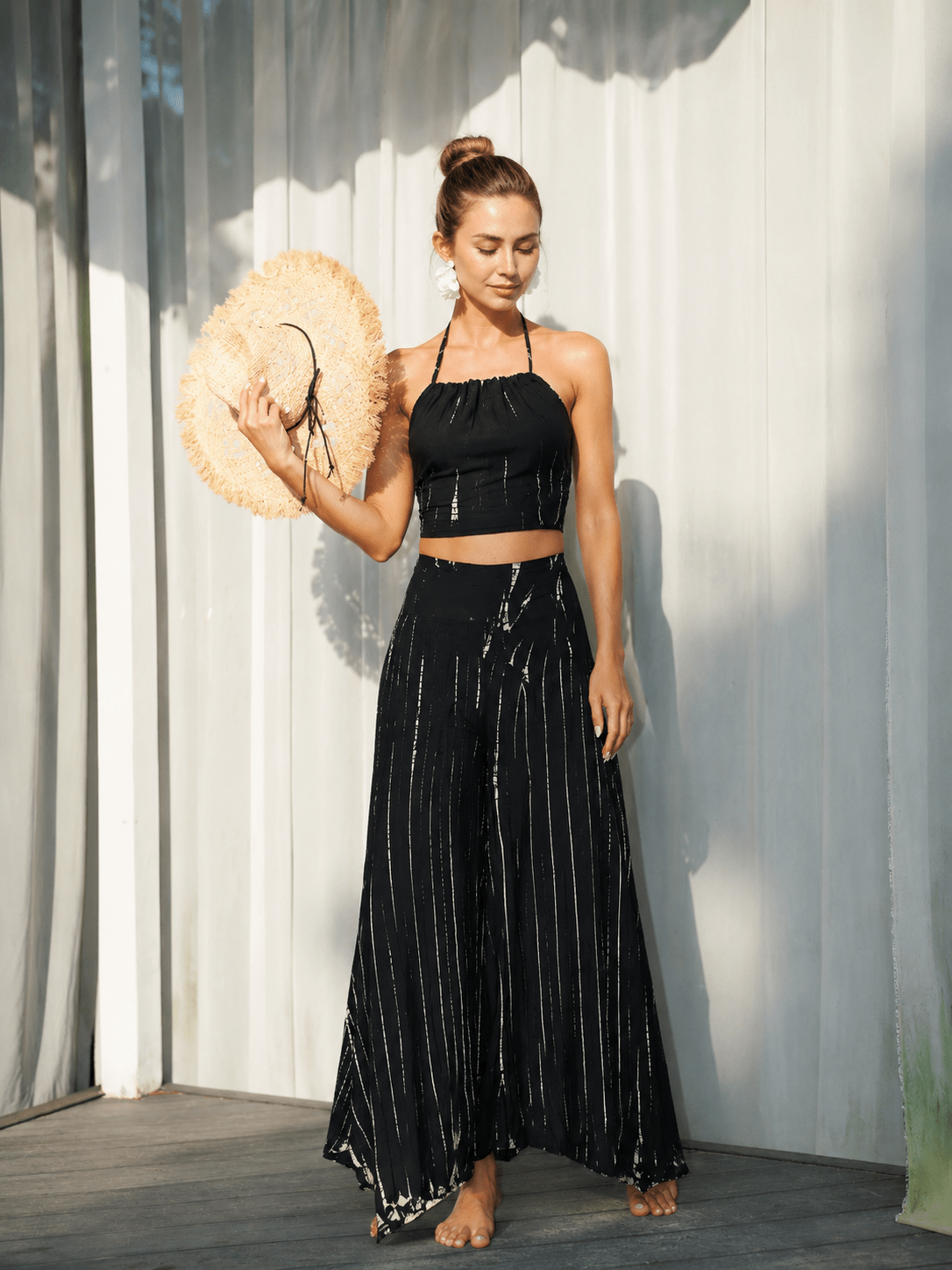 Solvaya Plant-Dyed Halter Vacation Set - MYSILVERWIND