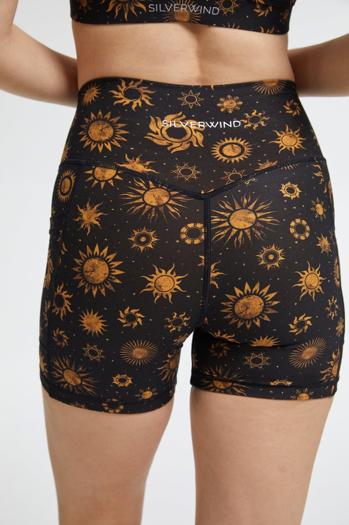 Sun & Moon High - Waisted Shorts With Pockets - MYSILVERWIND