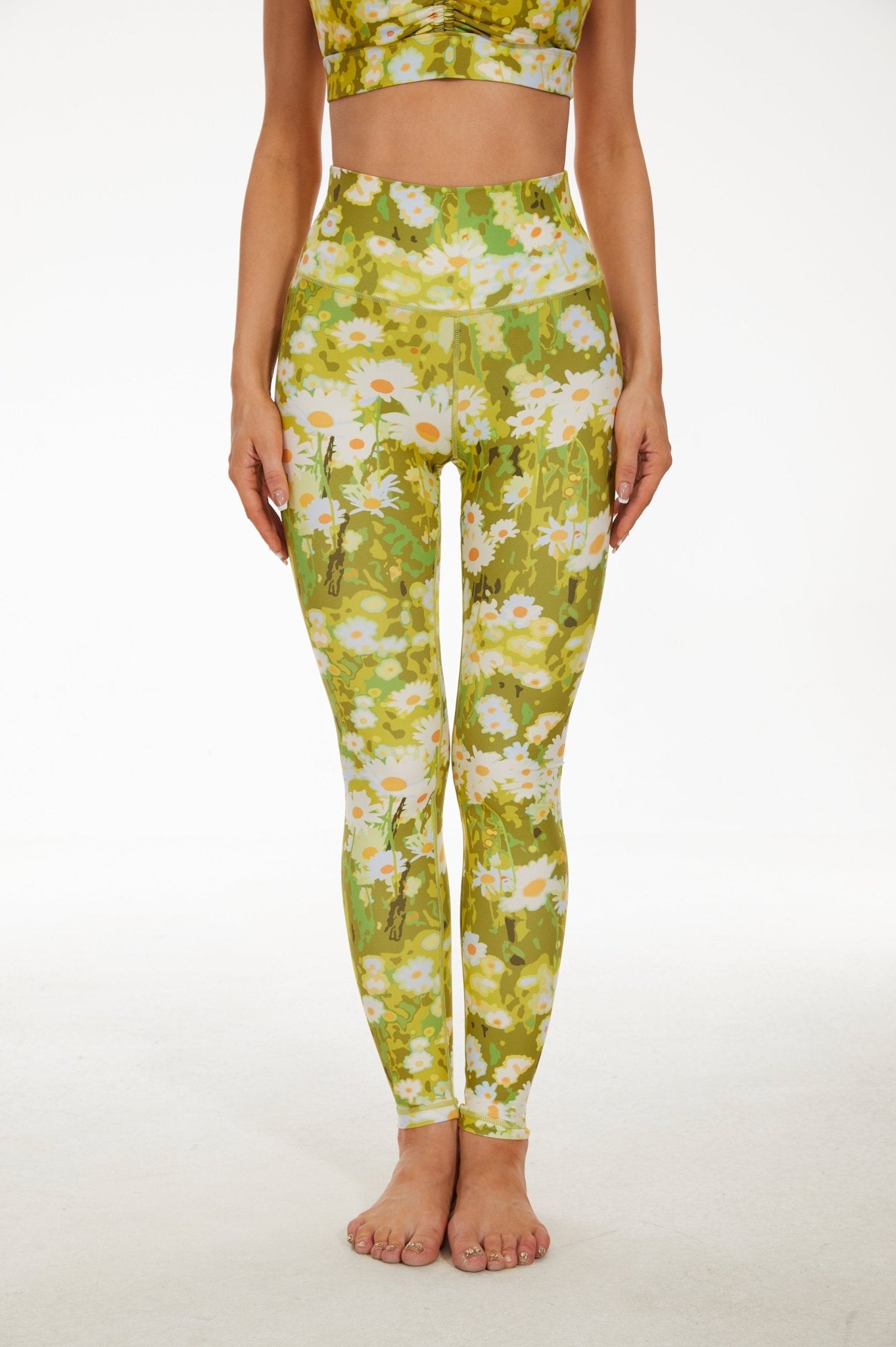 Sunlit Daisies High - waisted Leggings - MYSILVERWIND