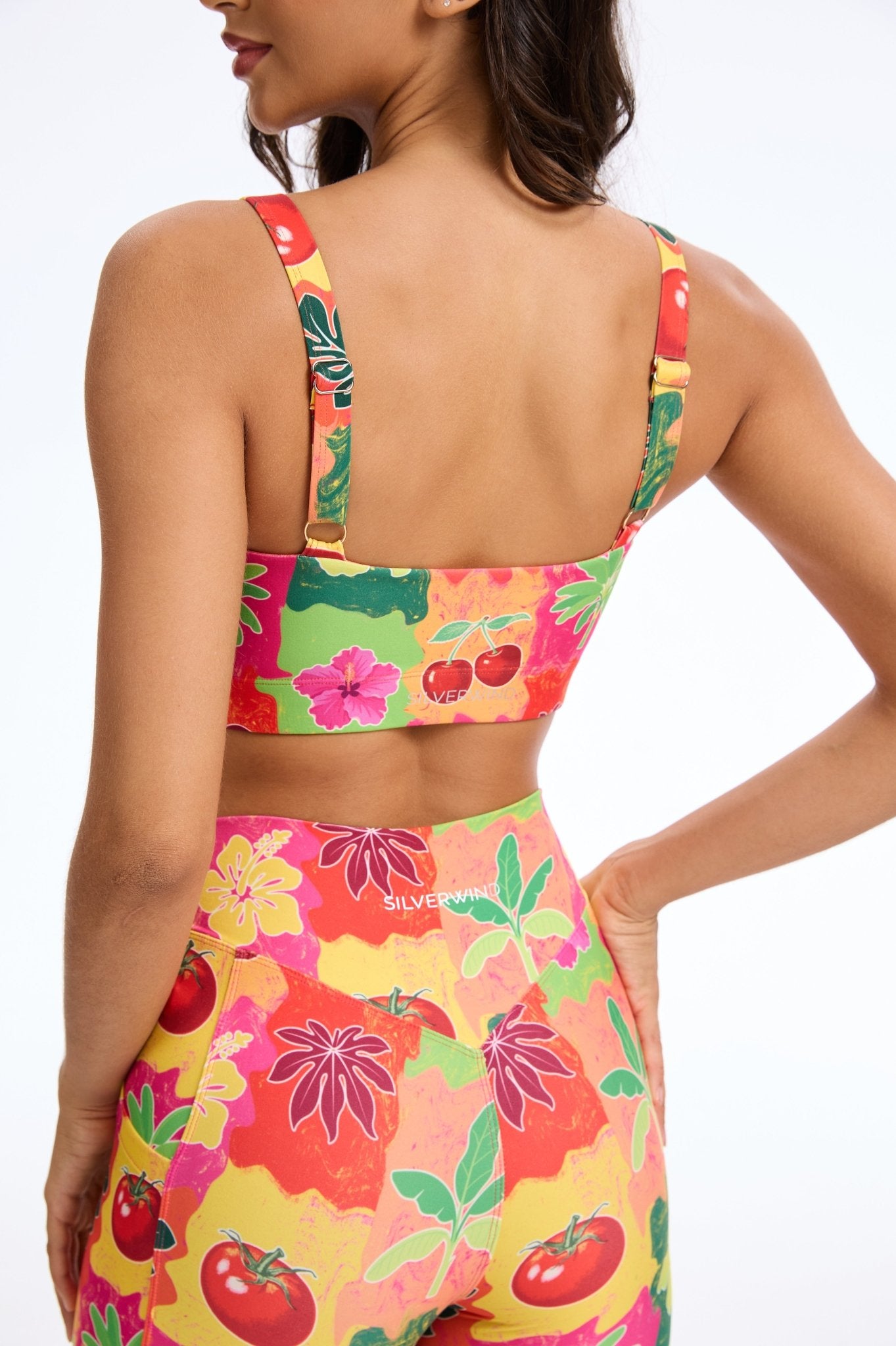 Wild Tropic Strappy Sports Bra - MYSILVERWIND