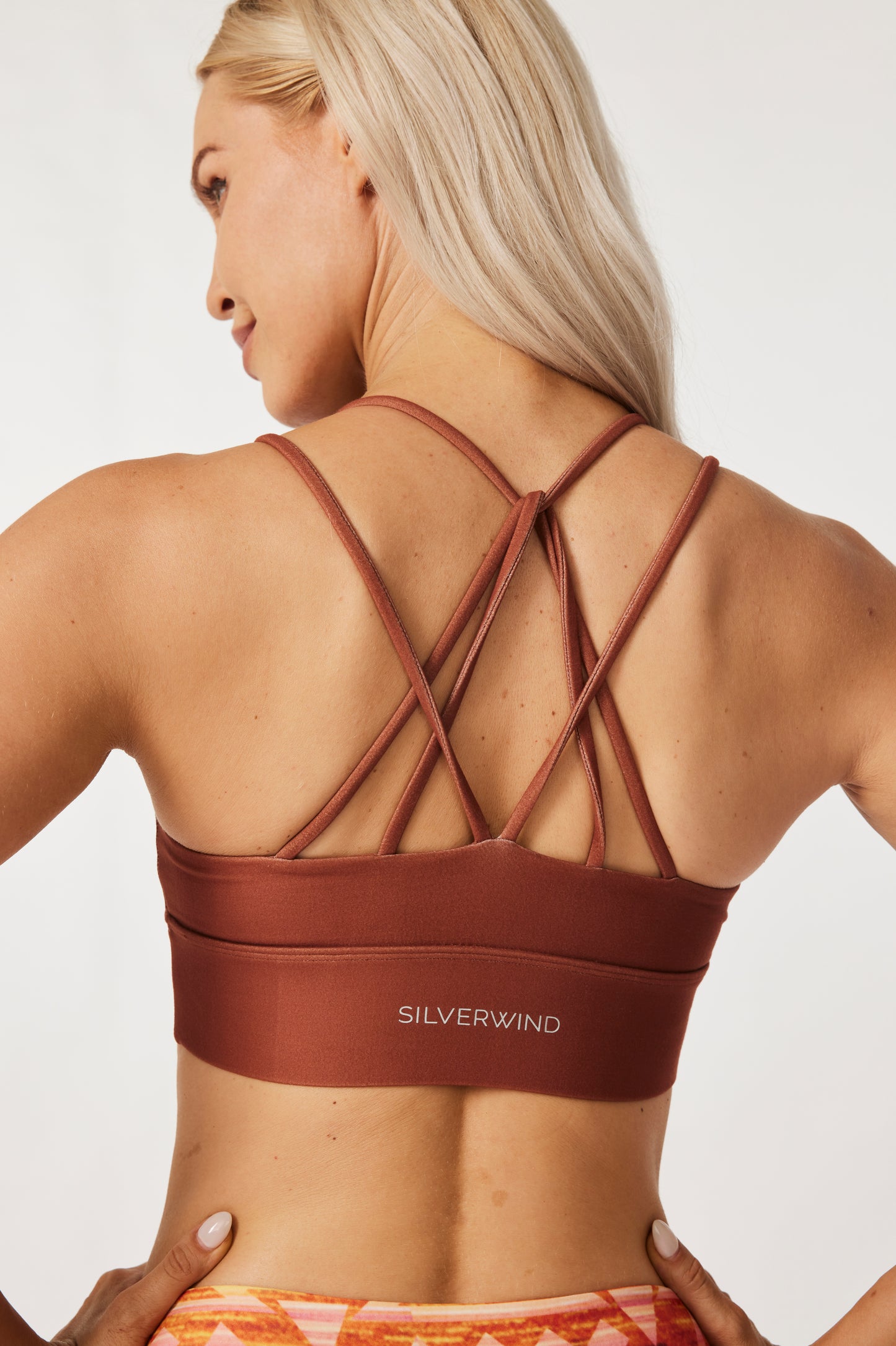 Red Maple Strappy Bra-SILVERWIND