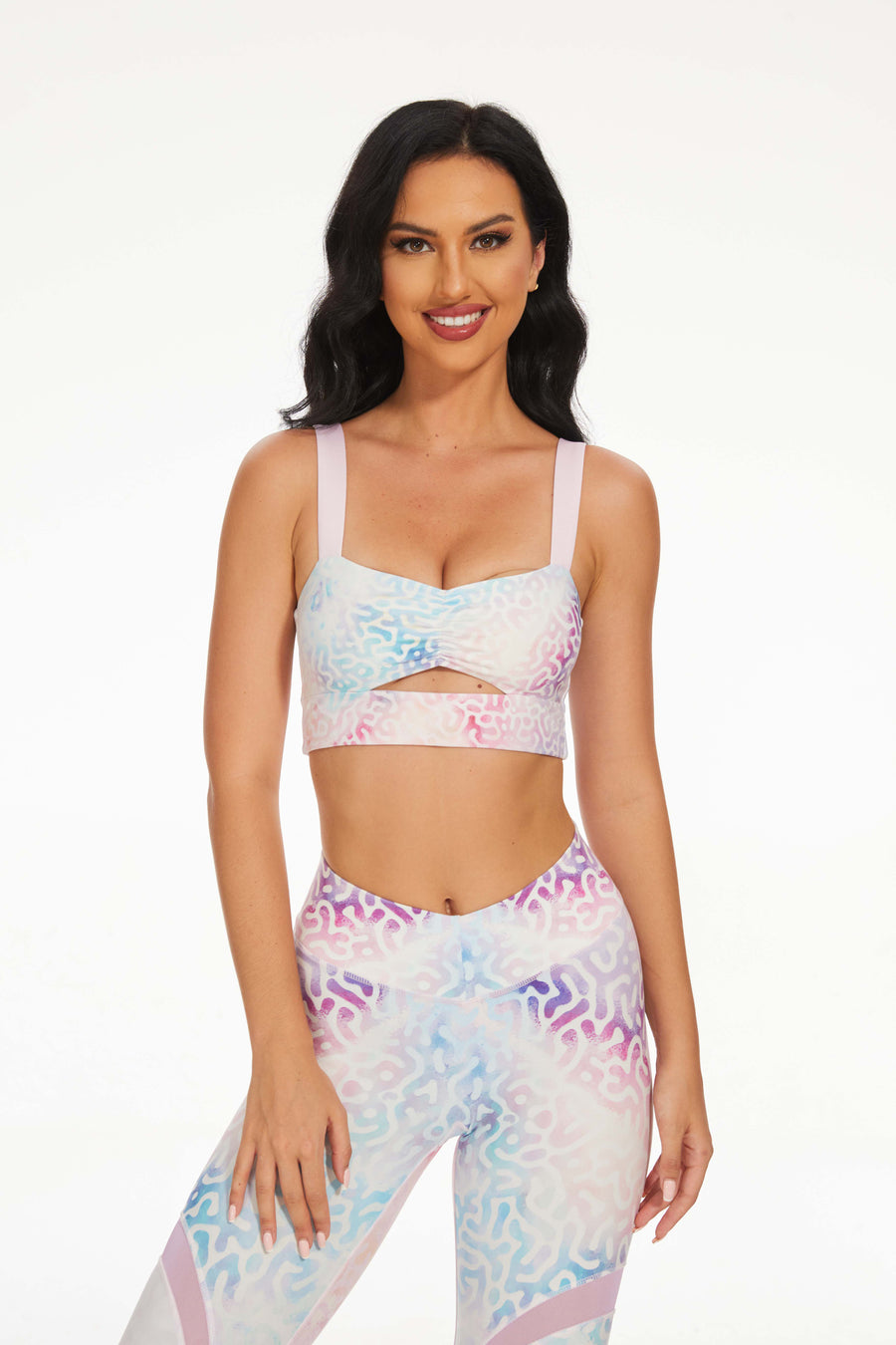Iridescent Shells Four-Way Cutout Top