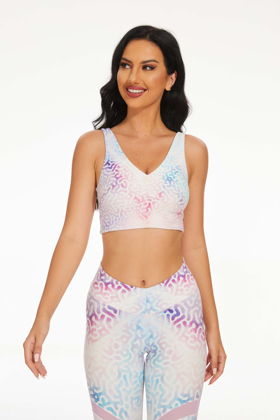 Iridescent Shells Four-Way Cutout Top