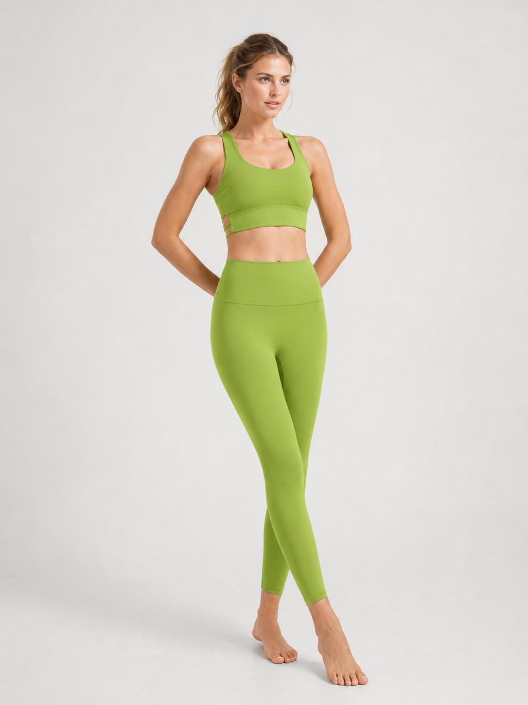 Velora Brushed Bare-Feel Backless Yoga Set SILVERWIND