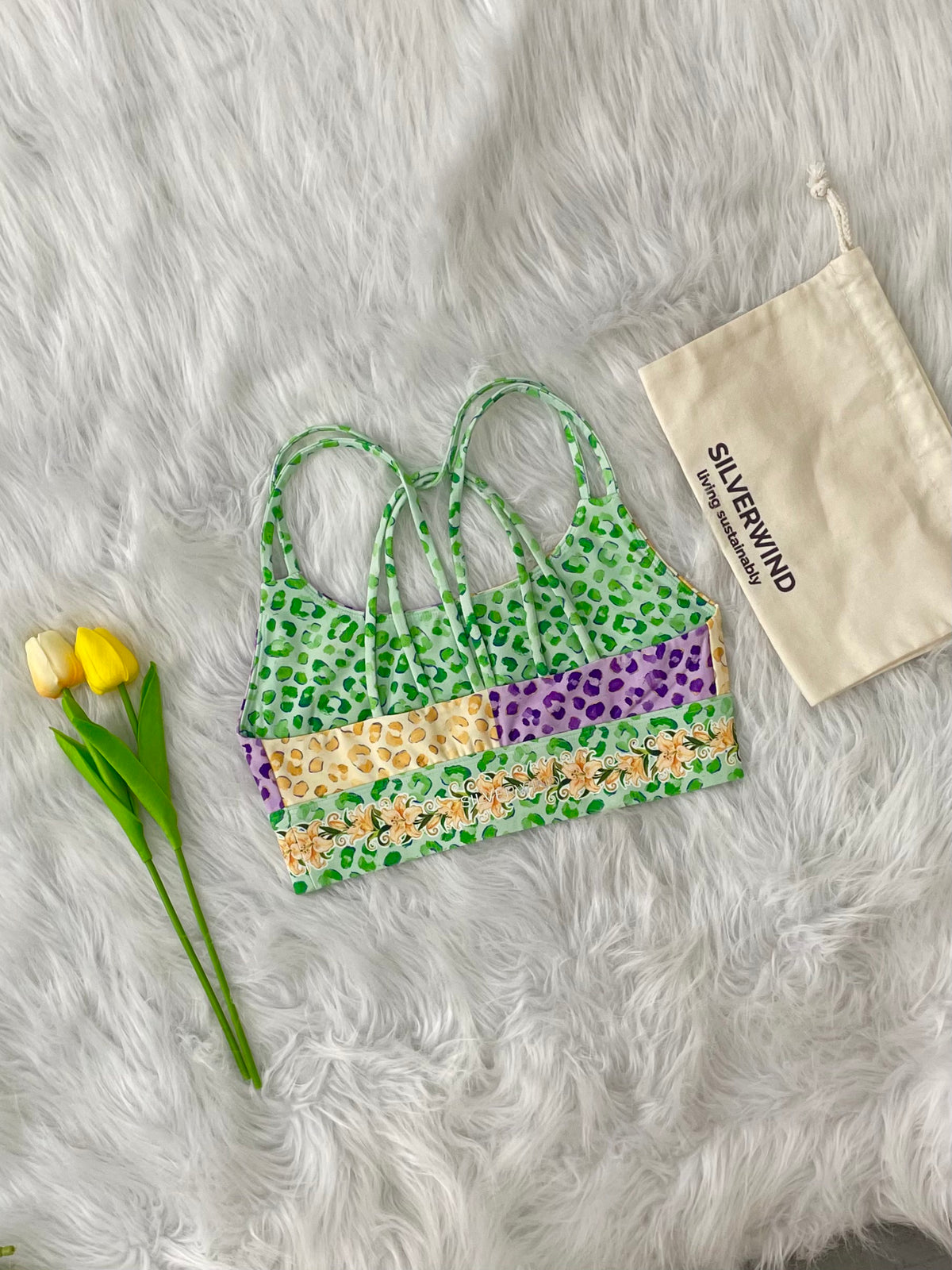 Patchwork Lilac Tiger Limited Workout Set-MYSILVERWIND
