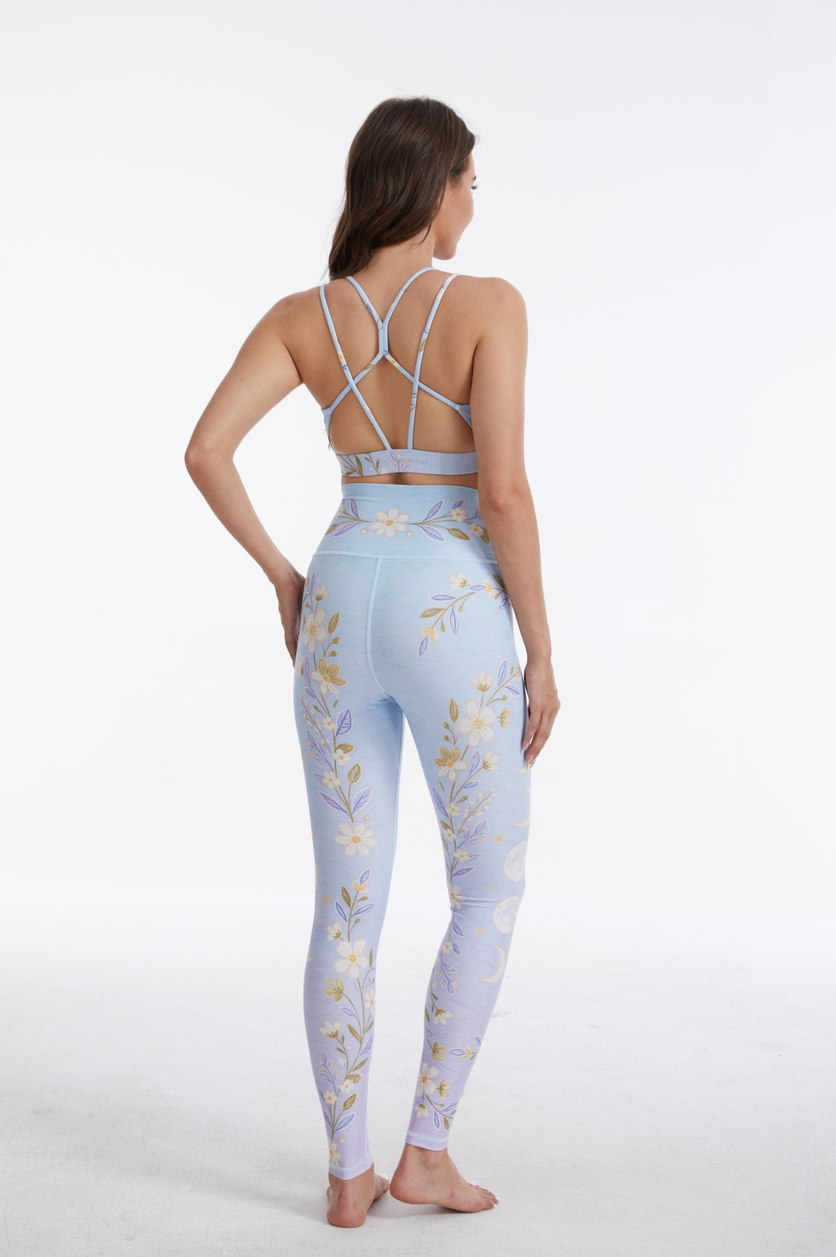 *Pre-Order* Blooming Lilac High-waisted Leggings-MYSILVERWIND