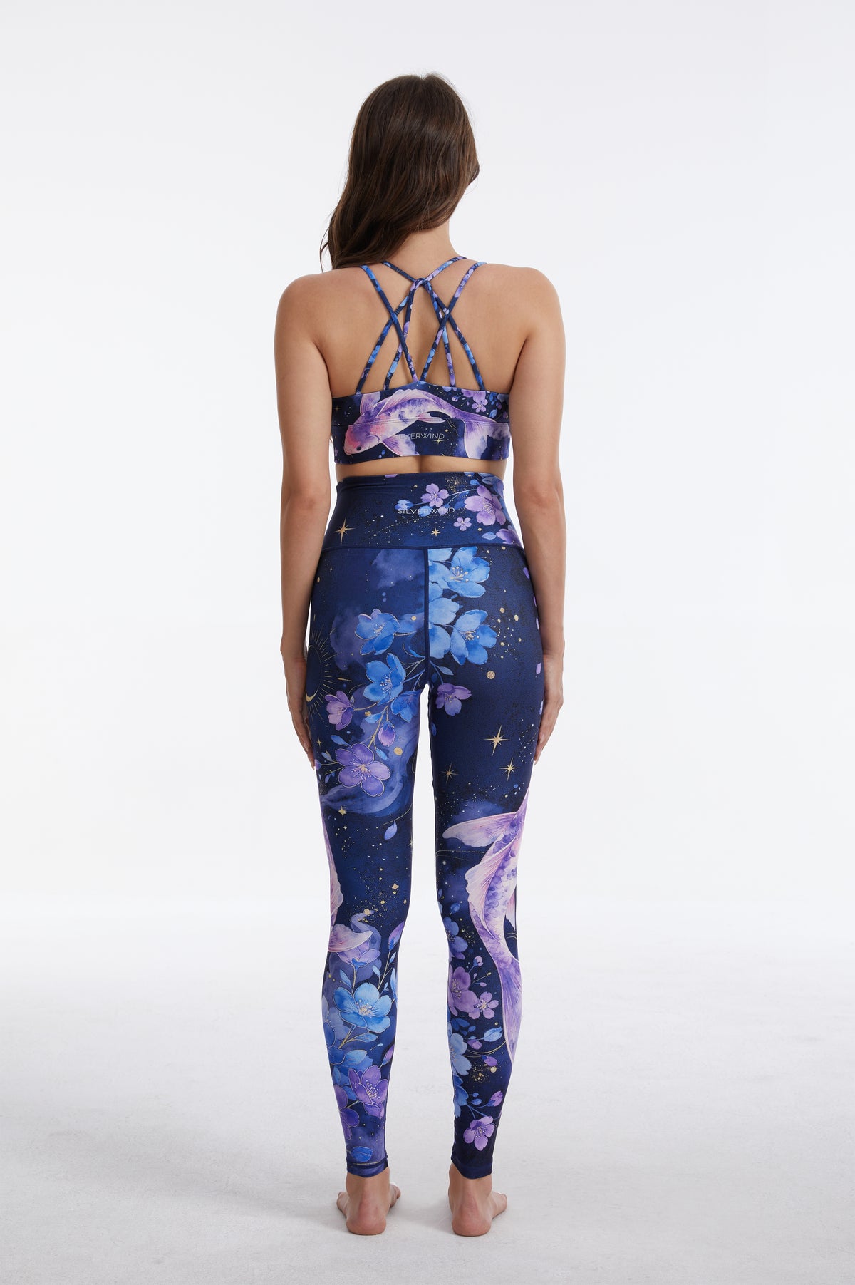 Galactic Koi Strappy Sports Bra MYSILVERWIND