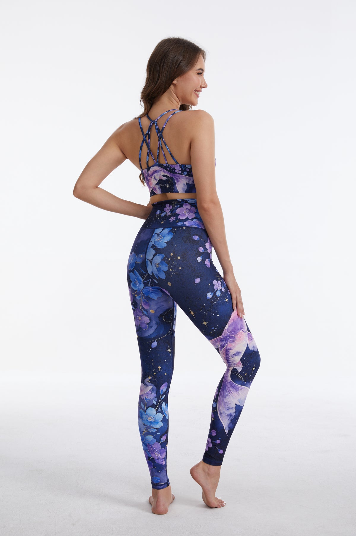 Galactic Koi High-waisted Leggings-MYSILVERWIND