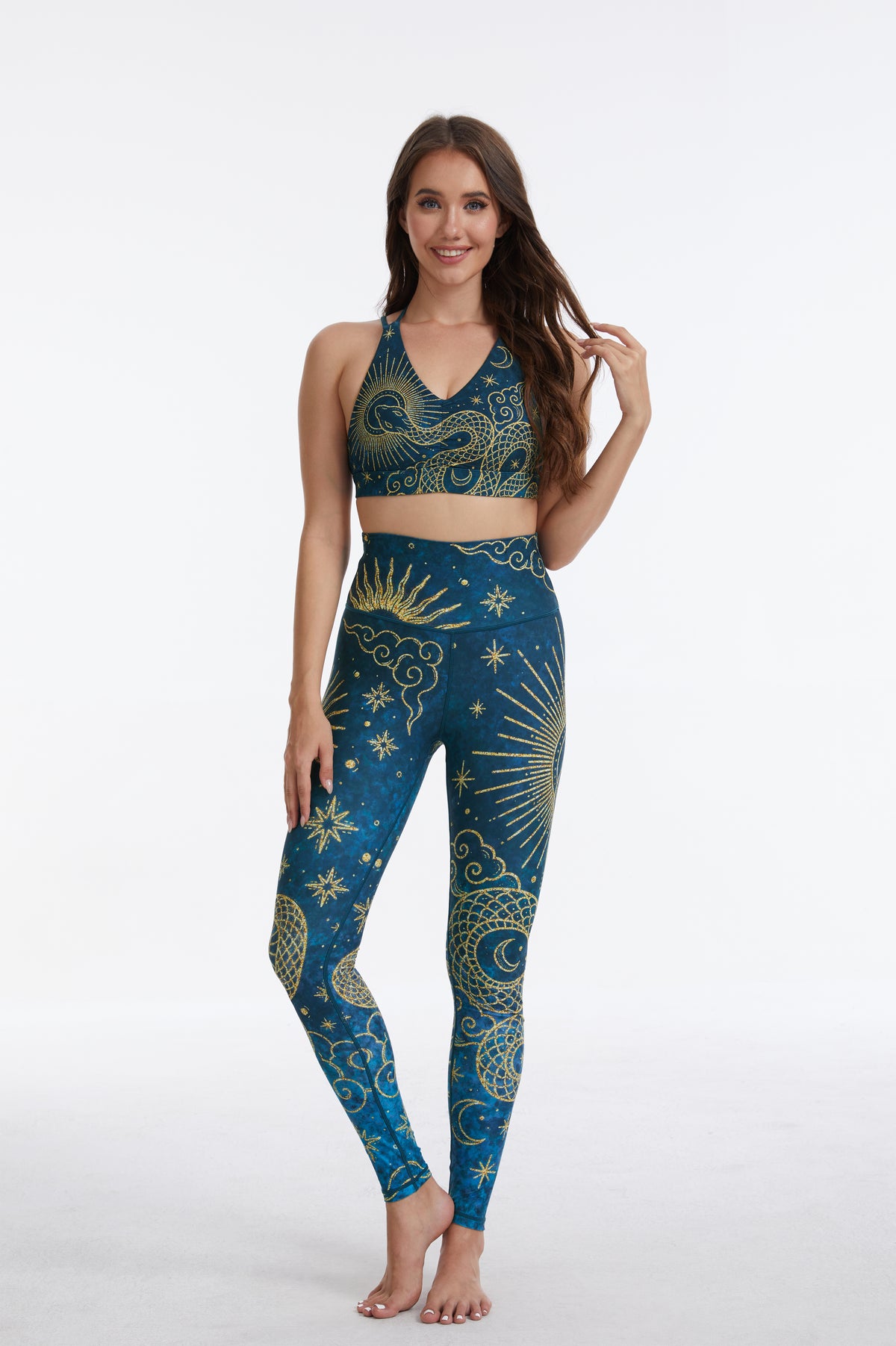 Spirit Snake Strappy Sports Bra-MYSILVERWIND