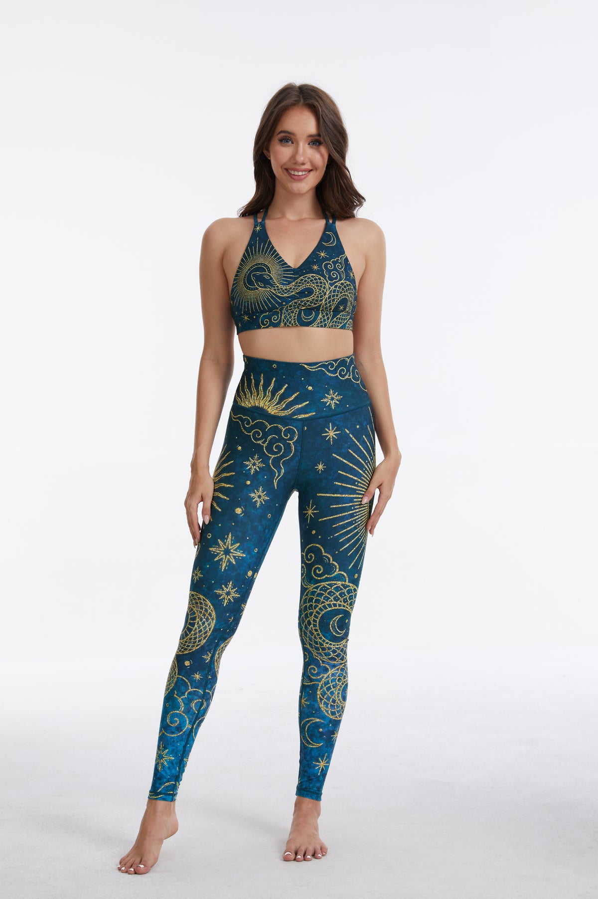 Spirit Snake  High-waisted Leggings-MYSILVERWIND