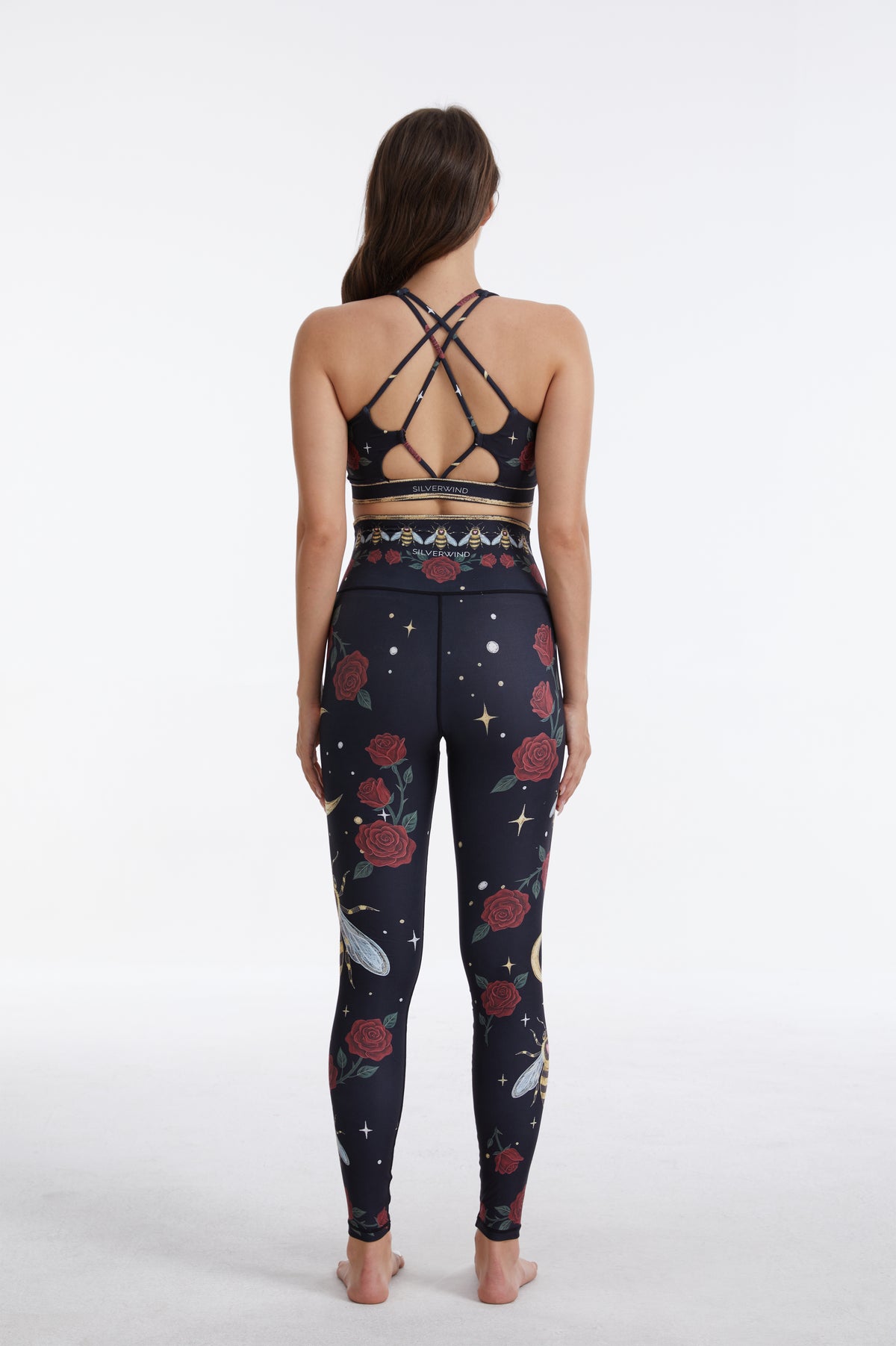 Rose Bee Strappy Sports Bra-MYSILVERWIND