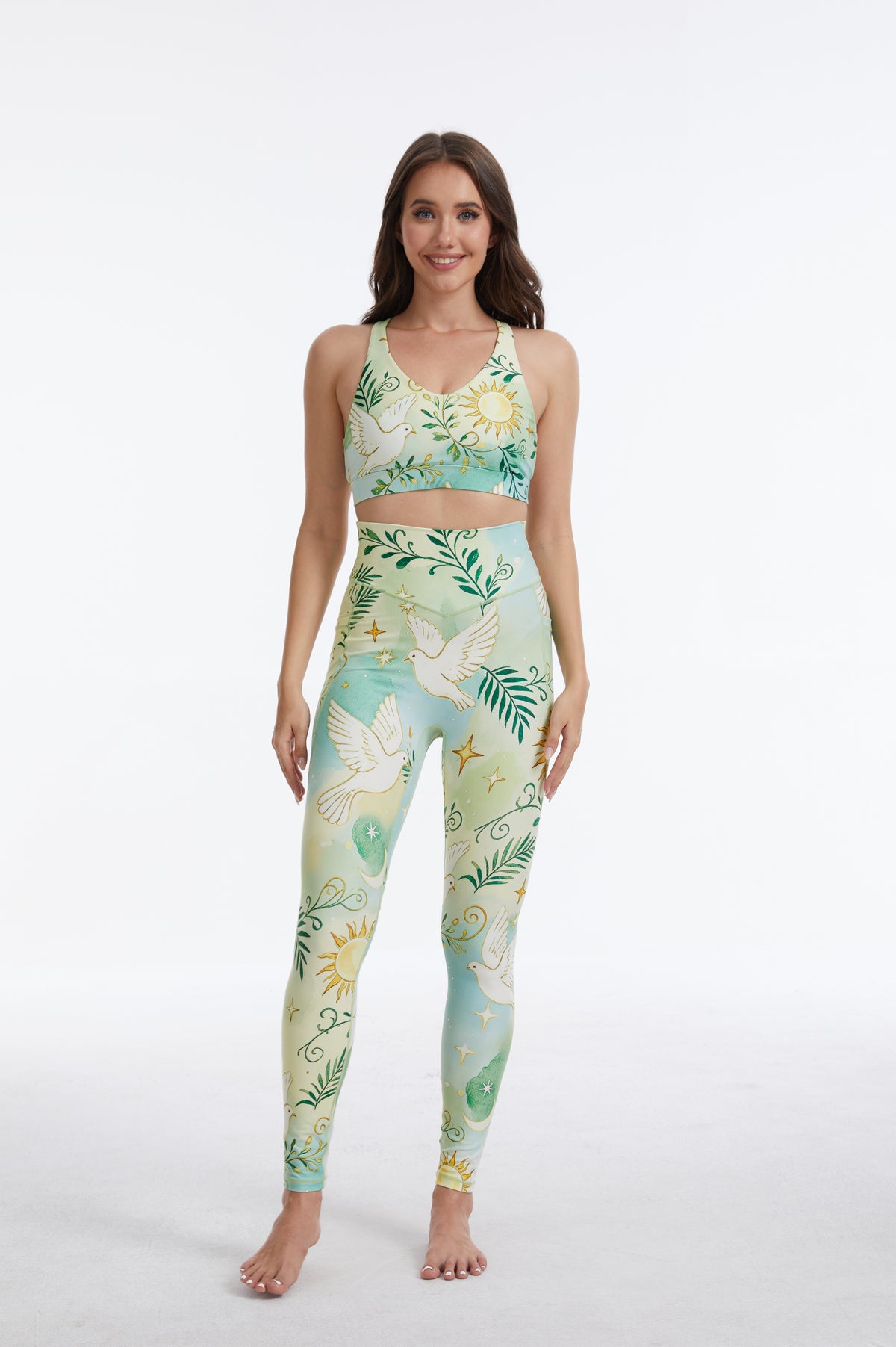 Wild Dove V-shape Strappy Sports Bra-MYSILVERWIND