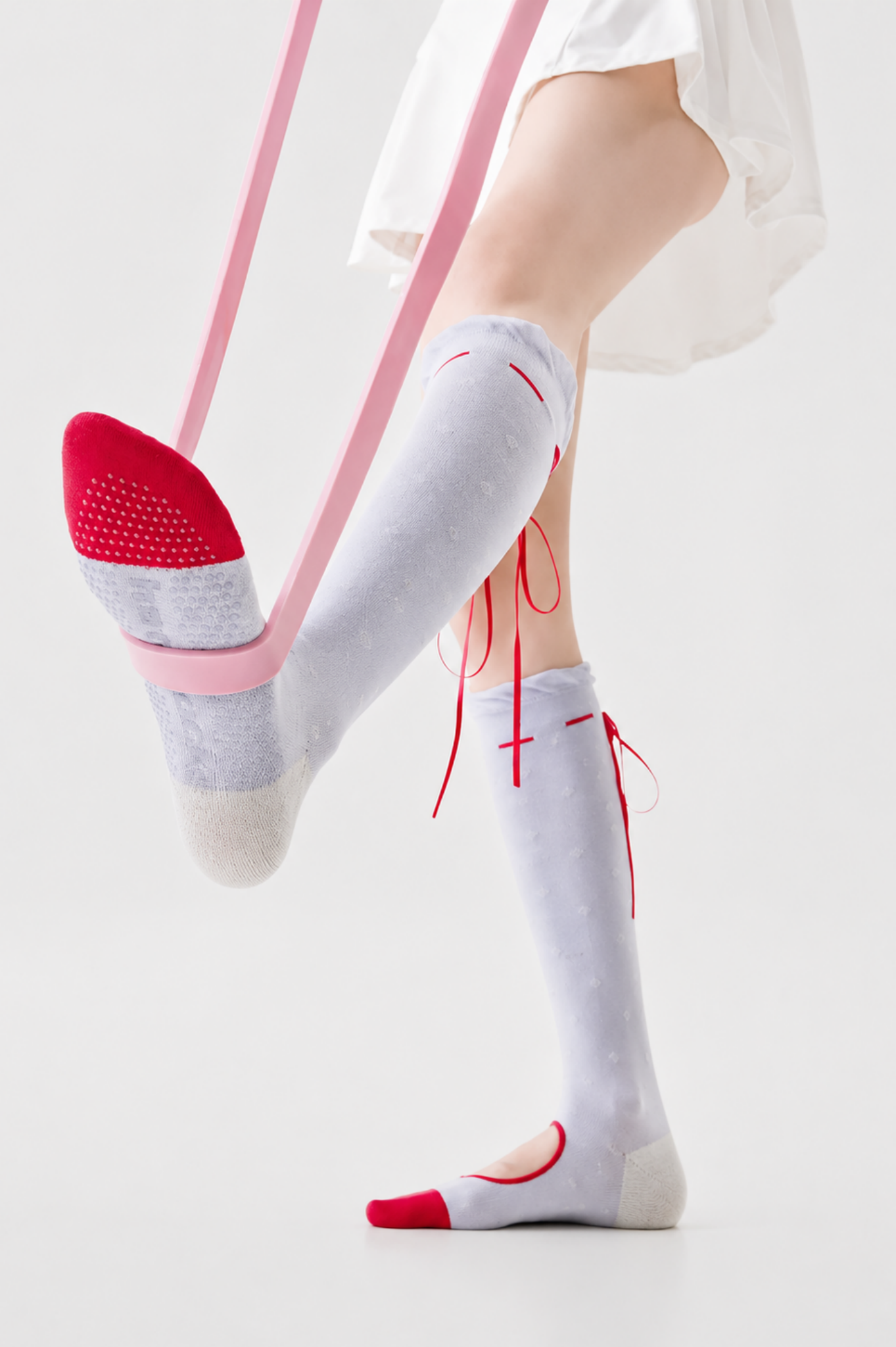 BalletGrip Summer Non-Slip Pilates Socks SILVERWIND