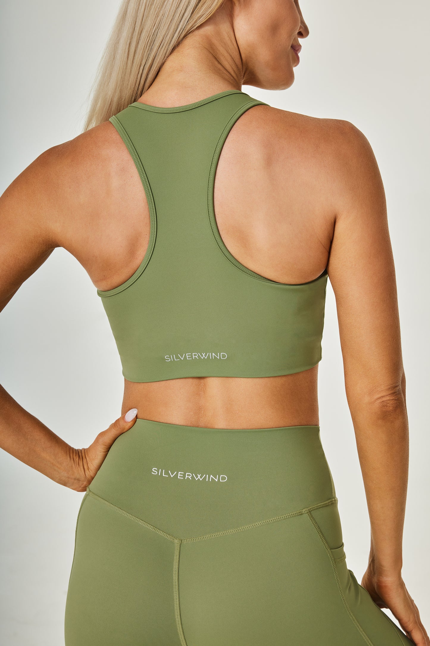 Airflow Rushed Front Bra- Light Green