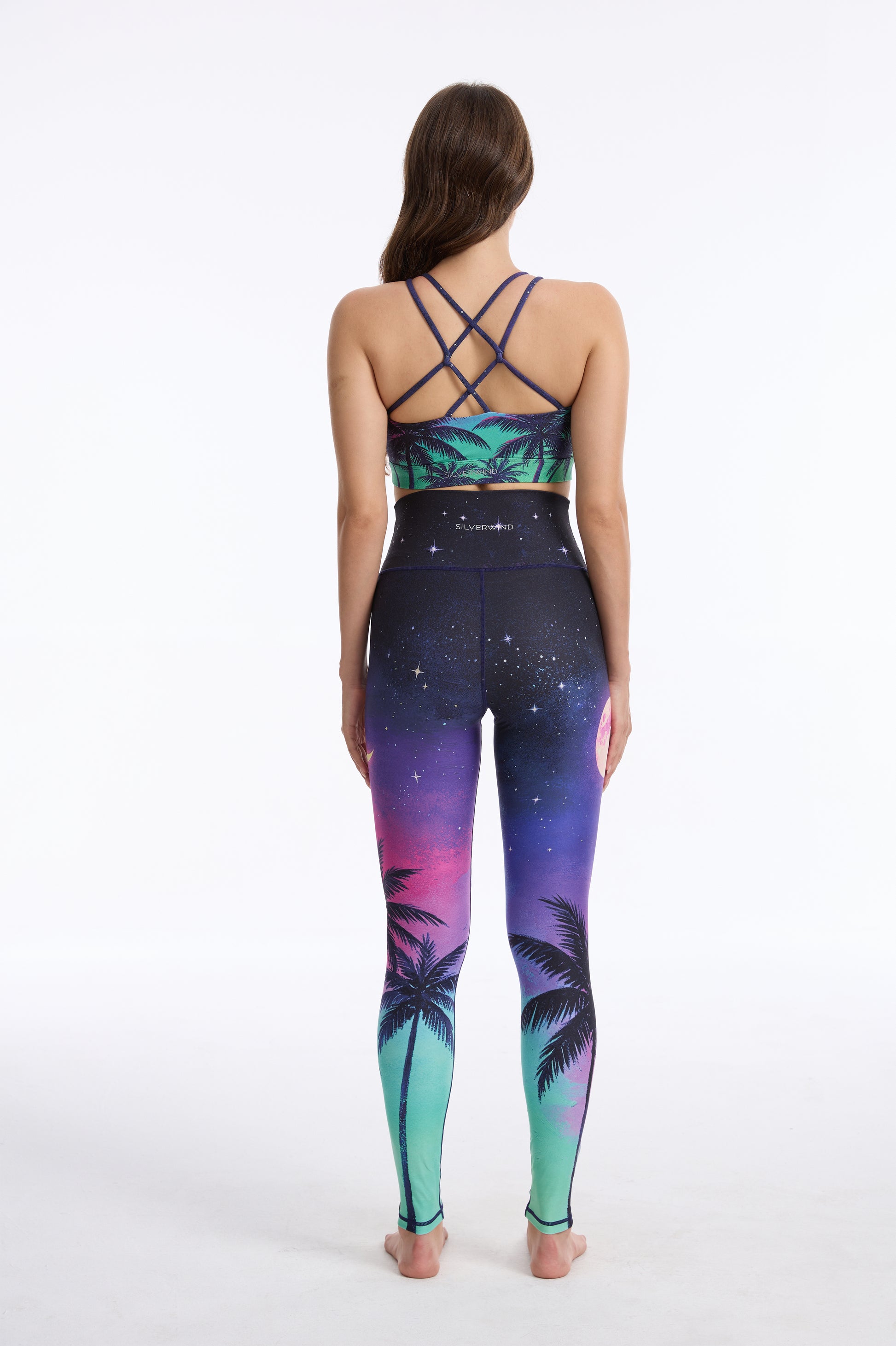 Tropical Nightfall Criss Cross Tank Top Bra