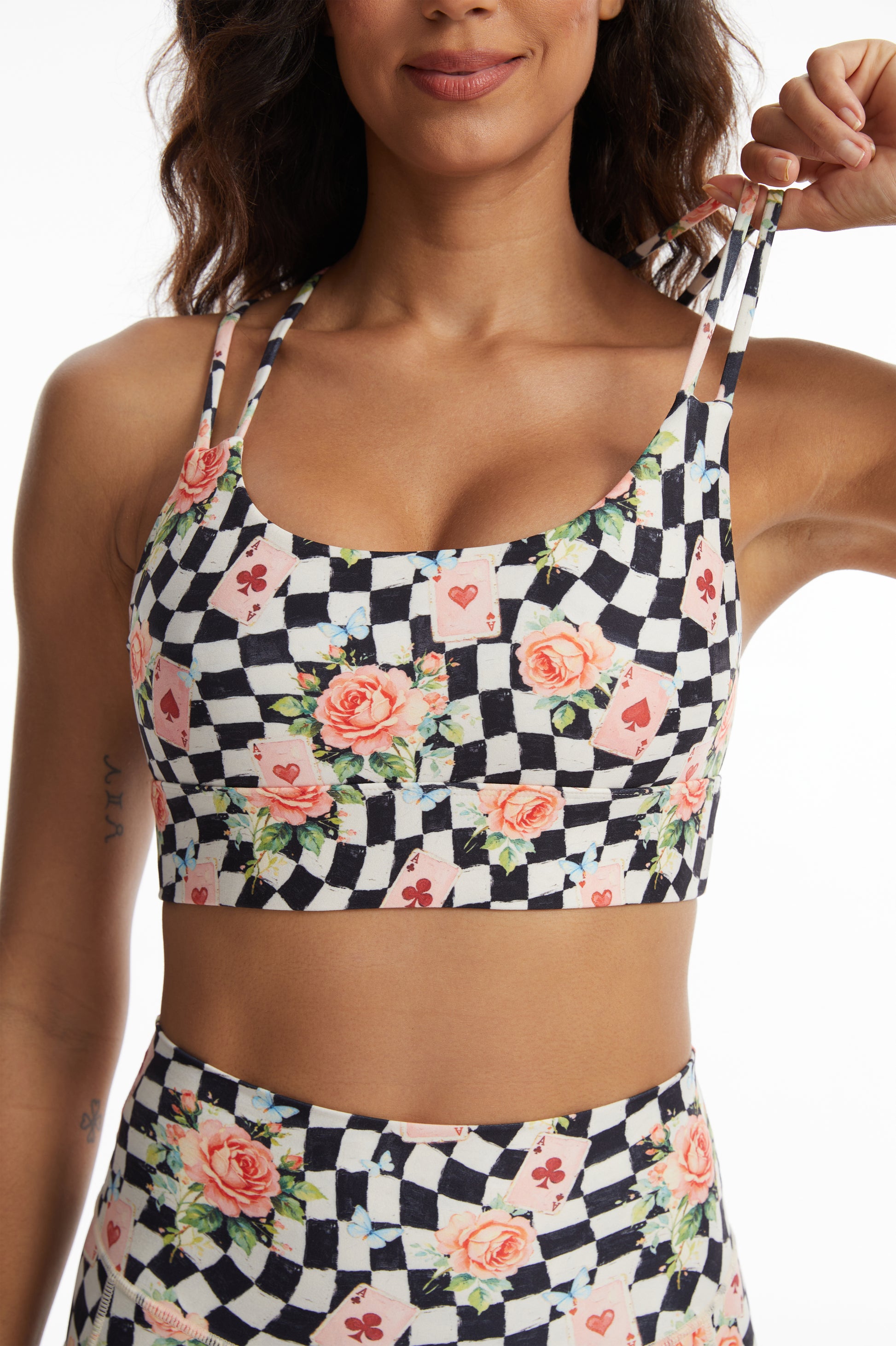 Alice Garden Strappy Sports Bra SILVERWIND