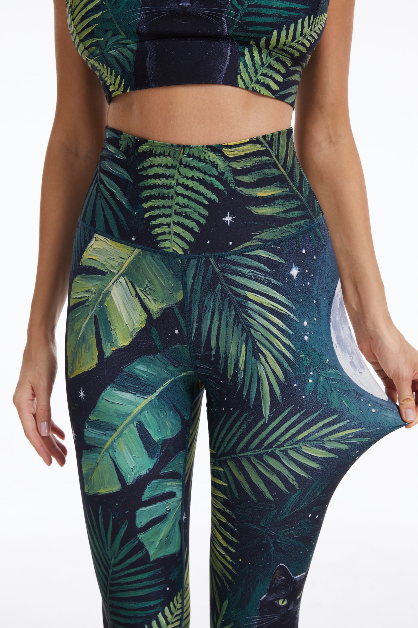 Mystic Feline High-waisted Leggings