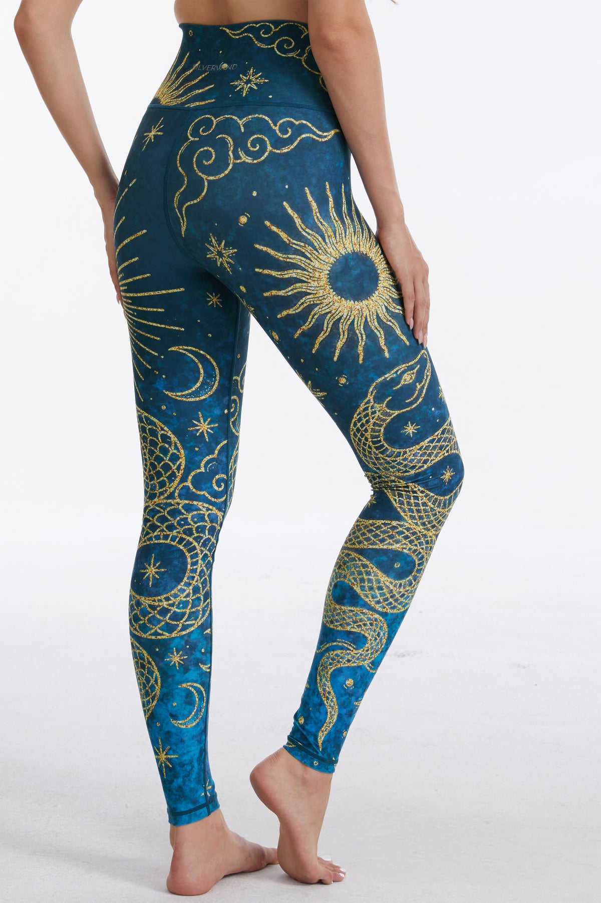 Spirit Snake  High-waisted Leggings-MYSILVERWIND