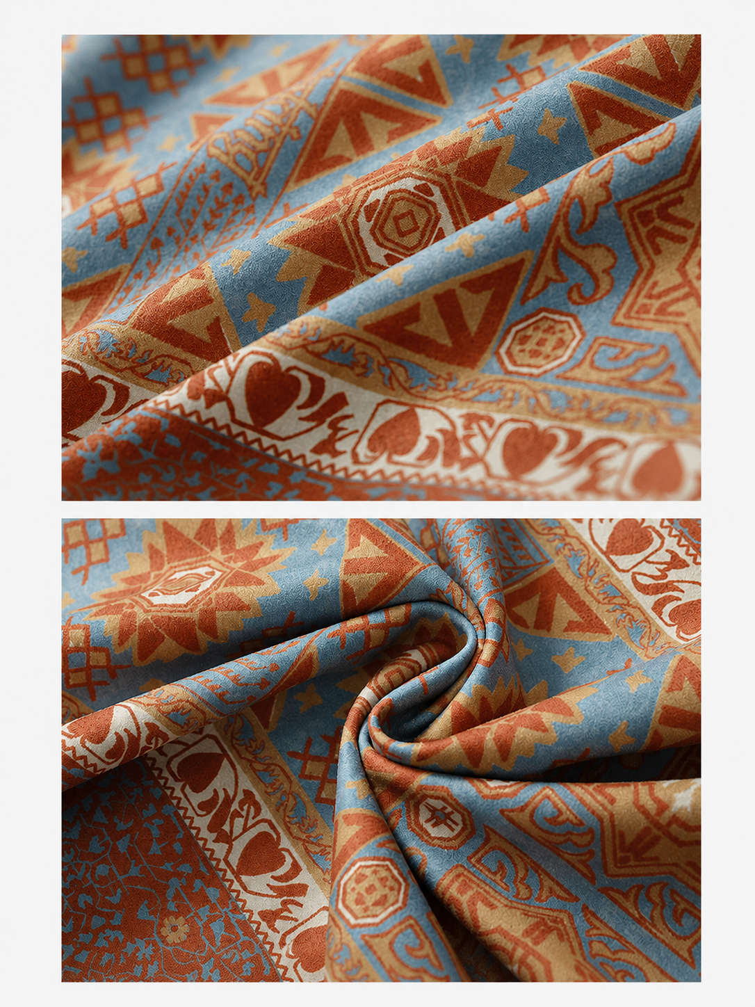 Mandora Double-Sided Spiritual Non-Slip Yoga Towel SILVERWIND